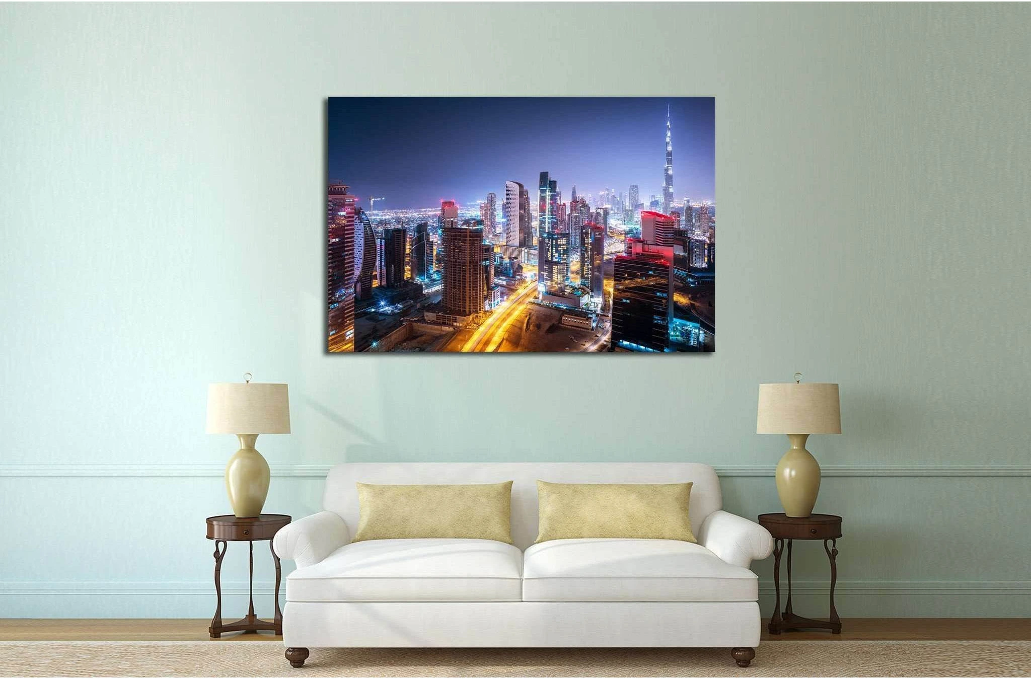 Dubai cityscape №559 Ready to Hang Canvas Print - Zellart Canvas Prints ALL_Products, s-559
