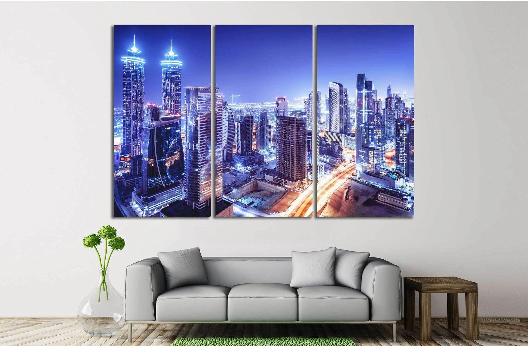 Dubai downtown, UAE №1132 Ready to Hang Canvas Print - Zellart Canvas Prints ALL_Products, s-1132