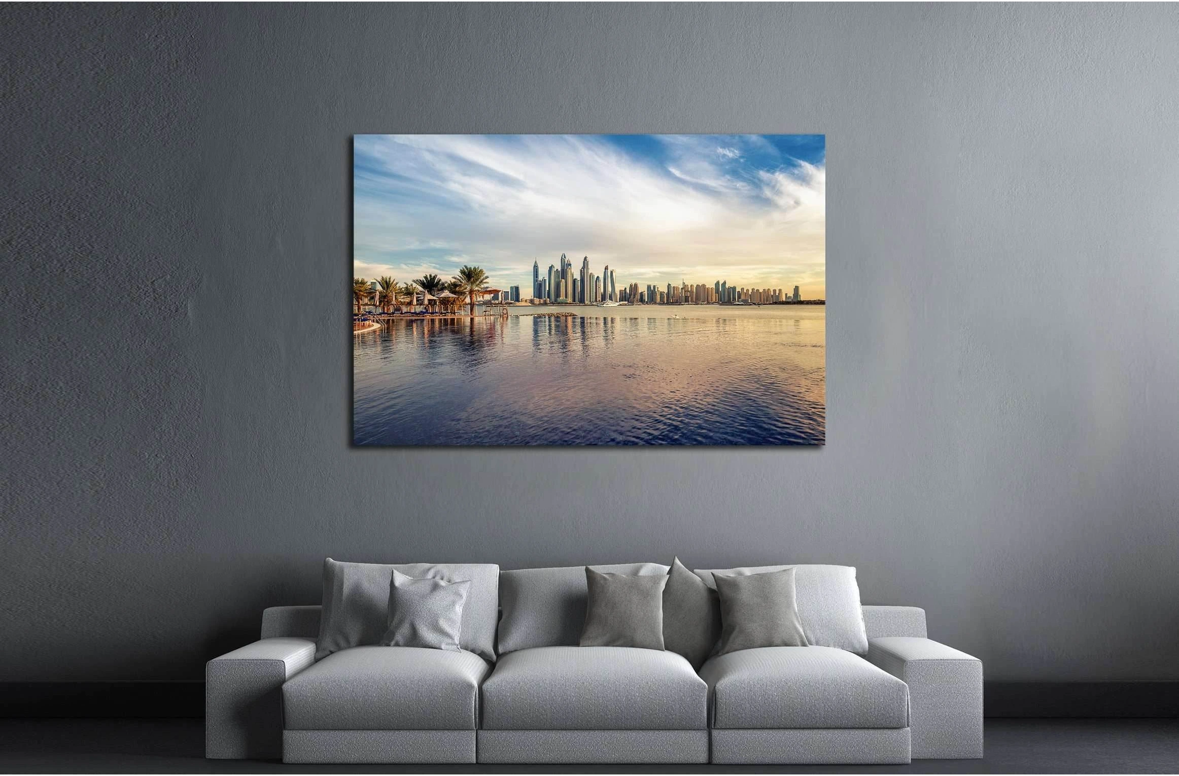 Dubai Marina №2716 Ready to Hang Canvas Print - Zellart Canvas Prints ALL_Products, s-2716