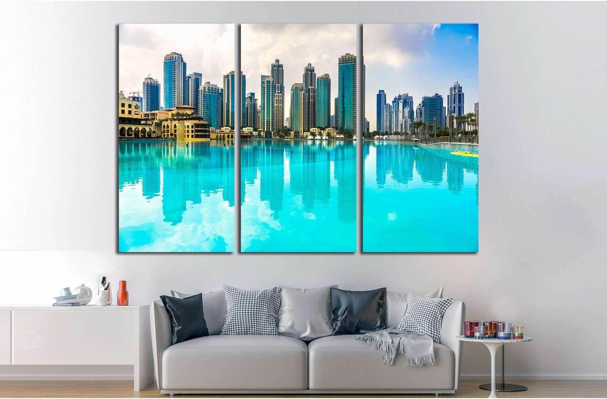 Dubai skyline №568 Ready to Hang Canvas Print - Zellart Canvas Prints ALL_Products, s-568