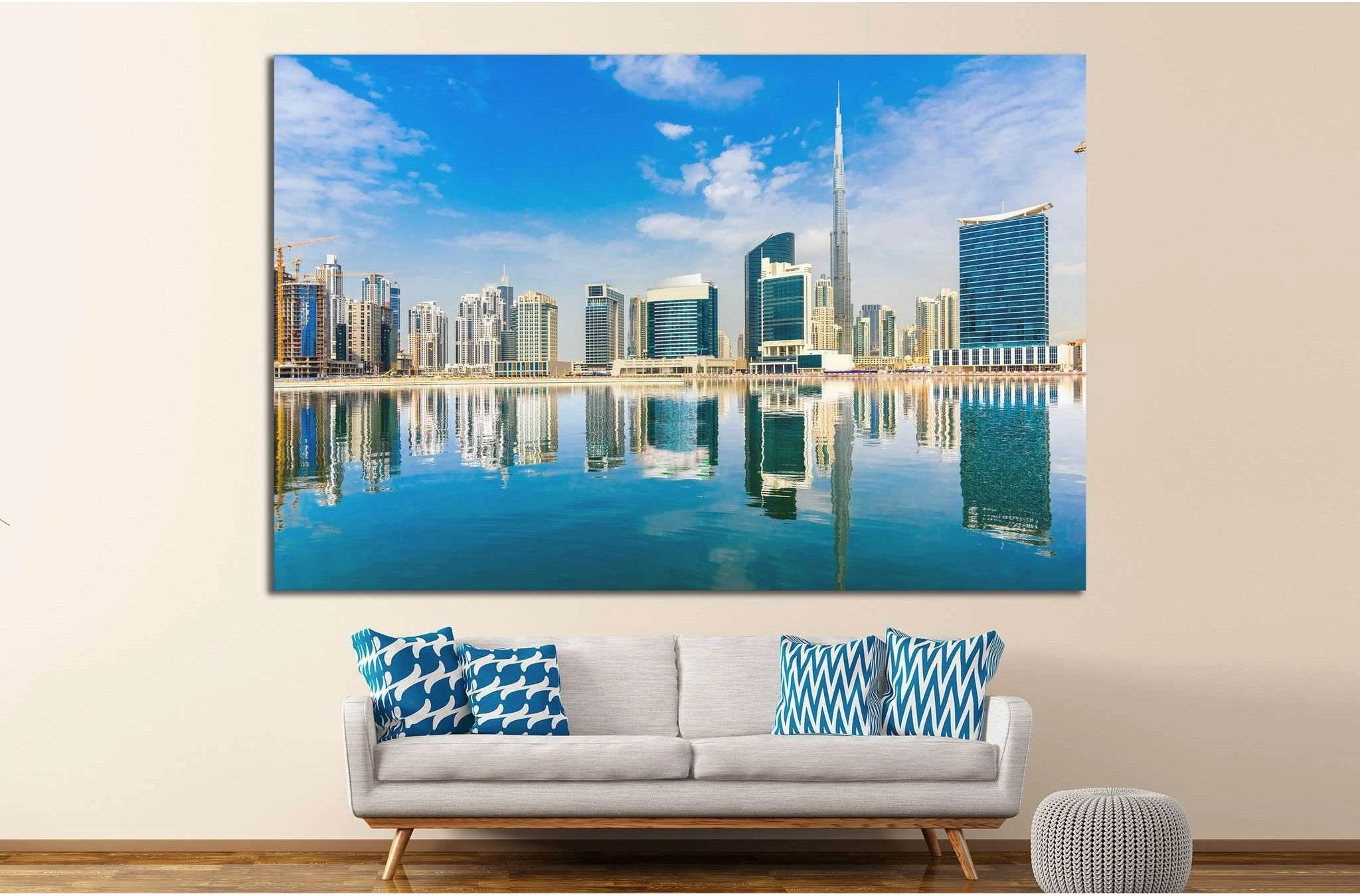 Dubai skyline, UAE. №1131 Ready to Hang Canvas Print - Zellart Canvas Prints ALL_Products, s-1131
