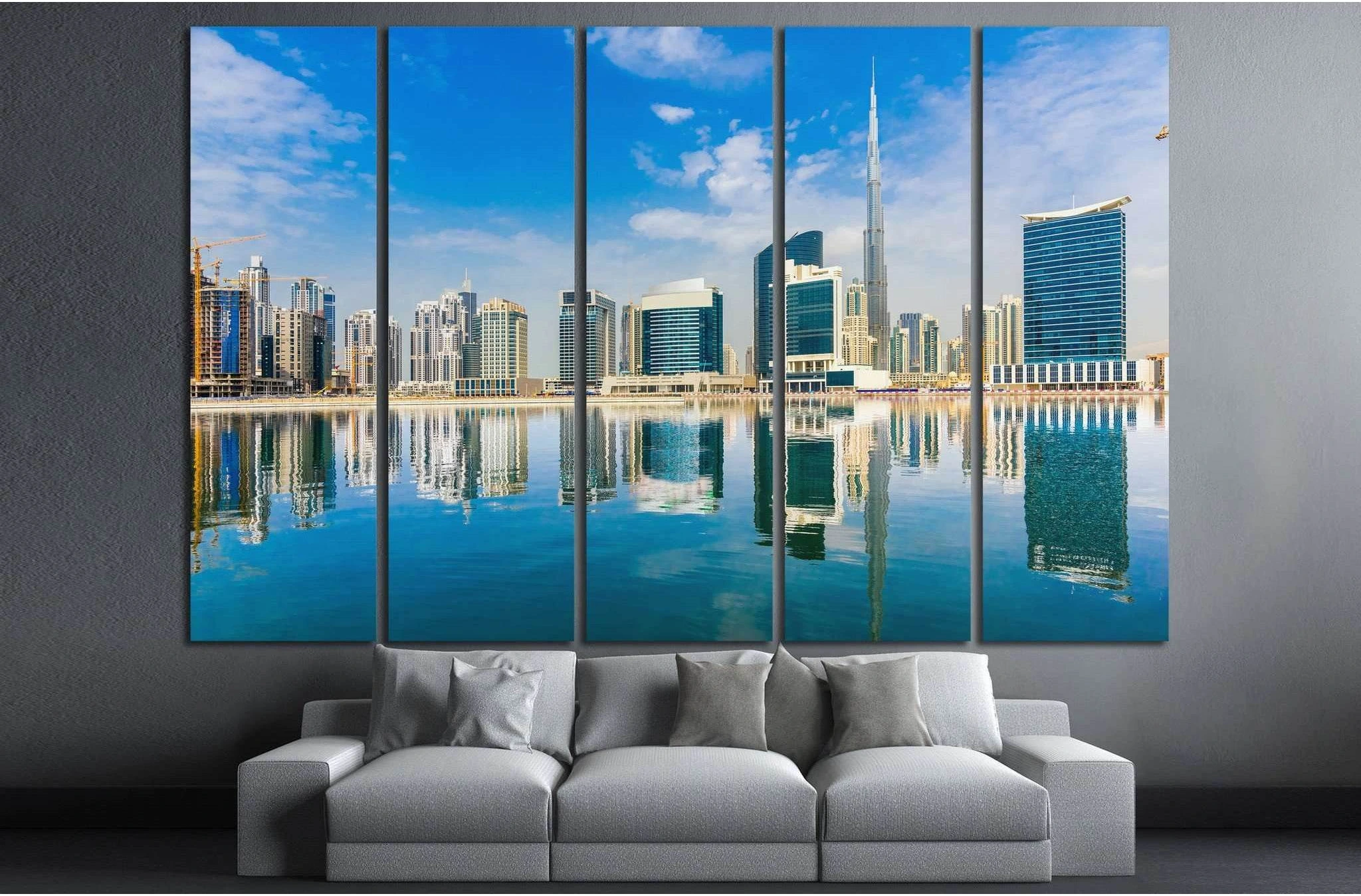 Dubai skyline, UAE. №1131 Ready to Hang Canvas Print - Zellart Canvas Prints ALL_Products, s-1131