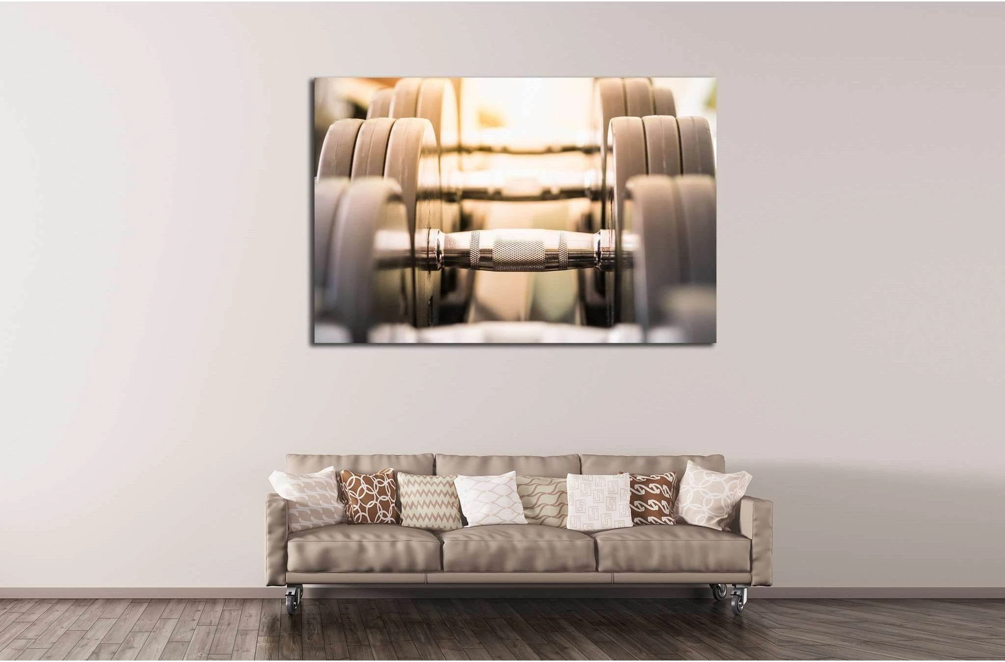 Dumbbless №197 Ready to Hang Canvas Print - Zellart Canvas Prints ALL_Products, wd-197