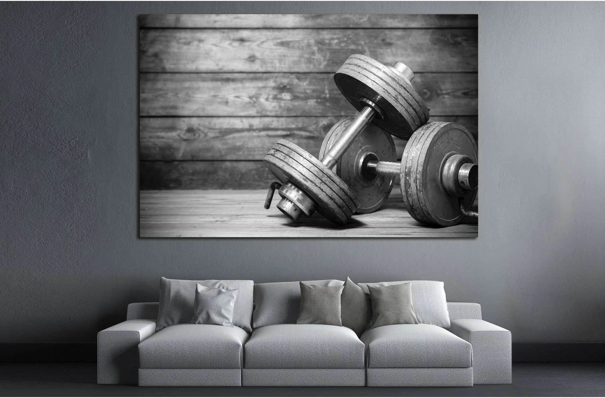 Dumbbless №200 Ready to Hang Canvas Print - Zellart Canvas Prints ALL_Products, wd-200
