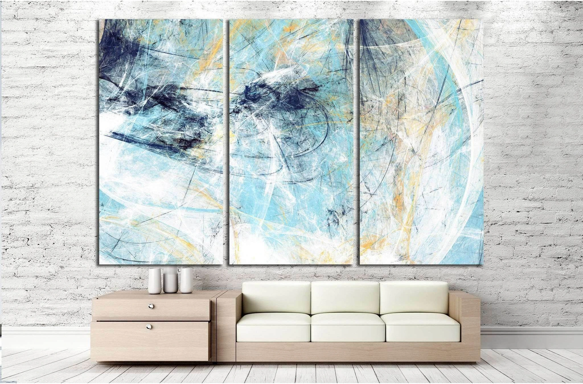 Dynamic painting texture №1050 Ready to Hang Canvas Print - Zellart Canvas Prints ALL_Products, s-1050