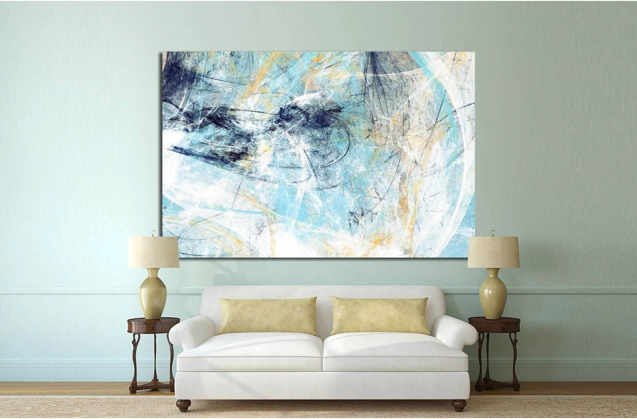 Dynamic painting texture №1050 Ready to Hang Canvas Print - Zellart Canvas Prints ALL_Products, s-1050