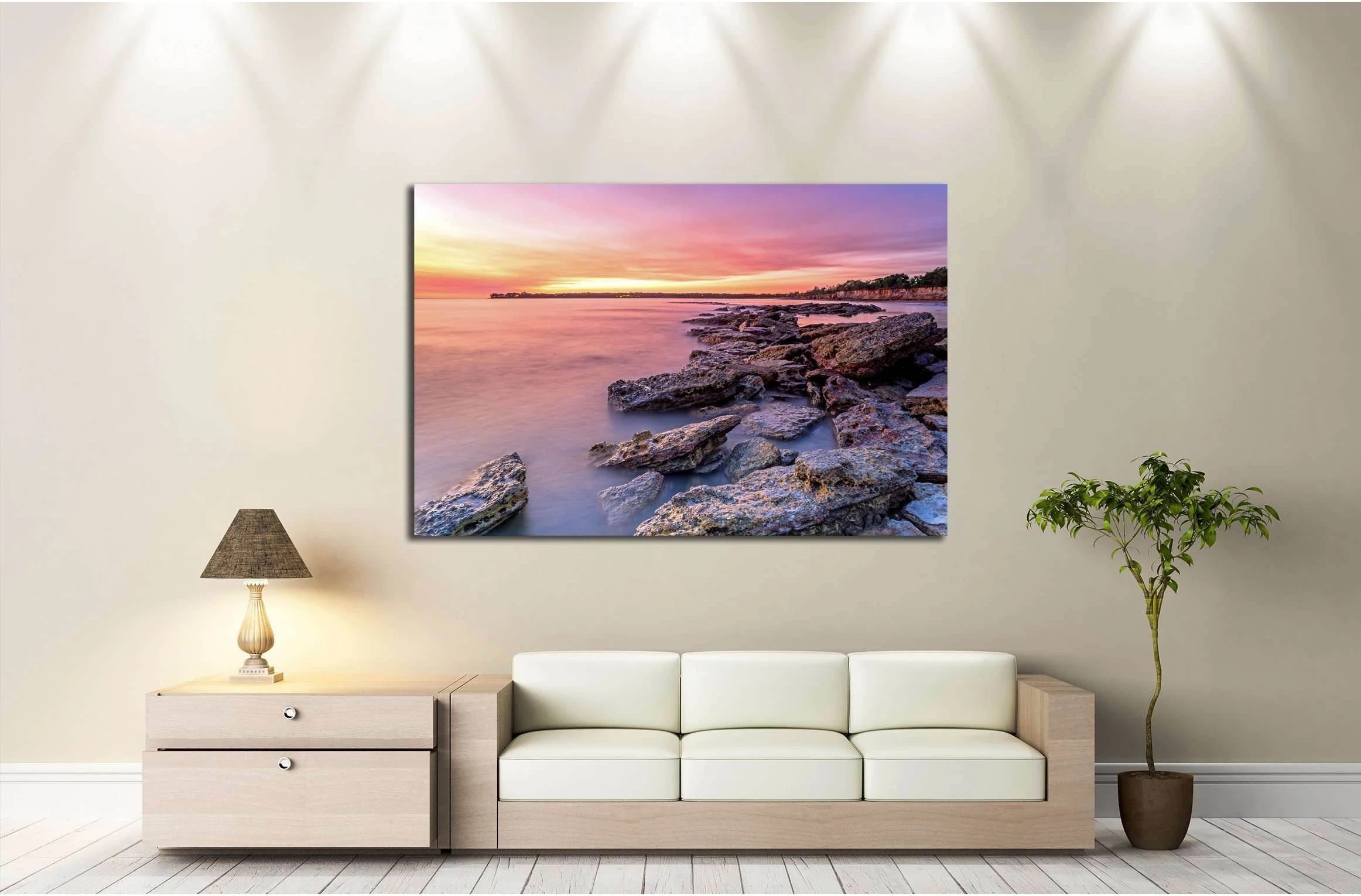 East Point Sunset, Darwin NT Australia №3112 Ready to Hang Canvas Print - Zellart Canvas Prints ALL_Products, s-3112