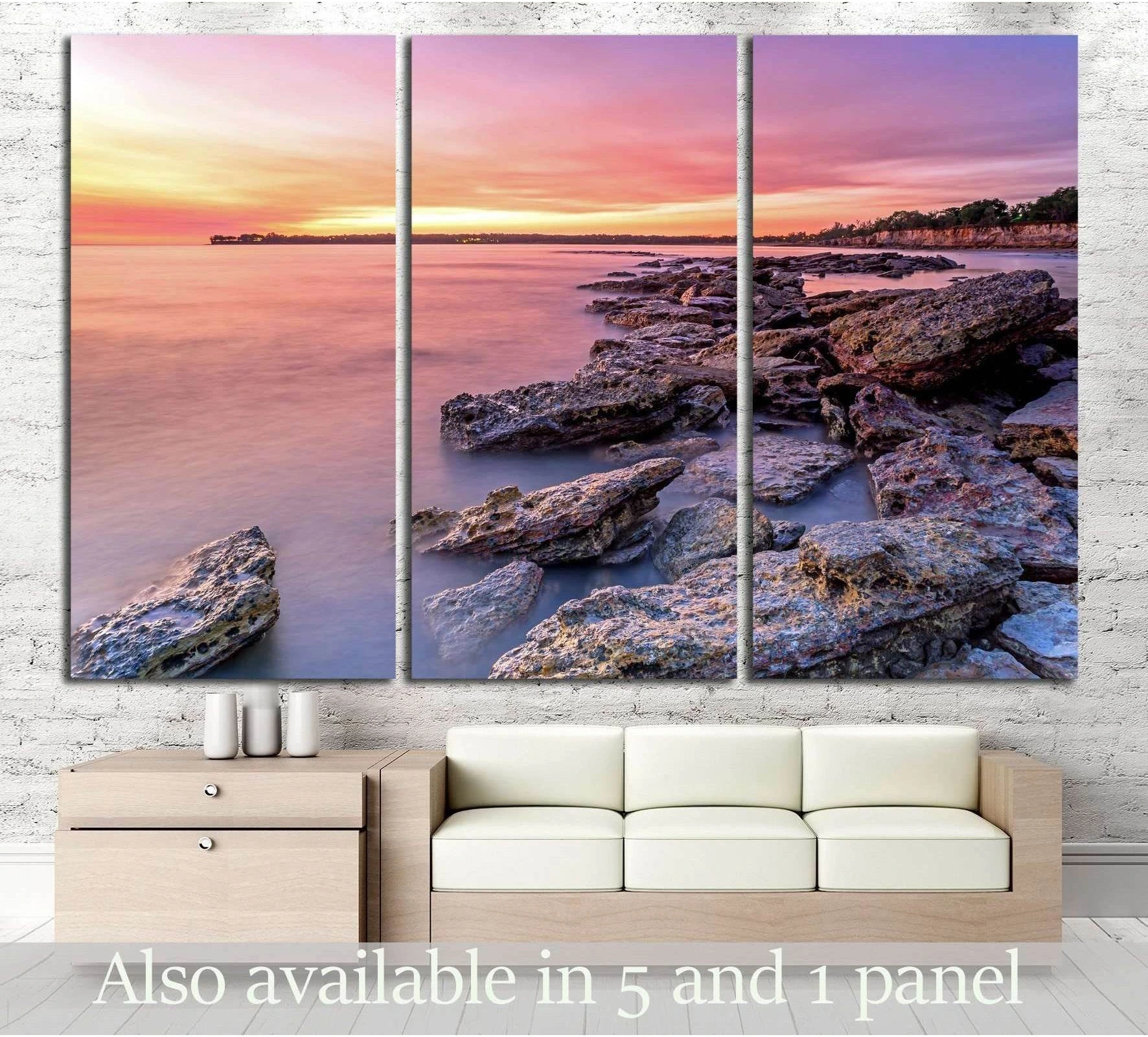 East Point Sunset, Darwin NT Australia showing blue ocean wall art with water and coastal depth.