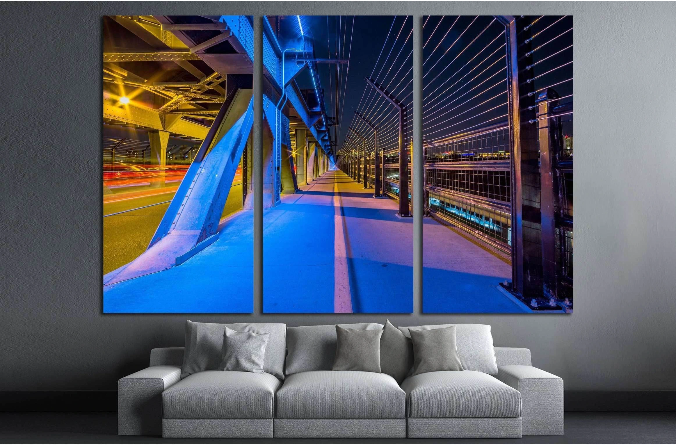 Edmonton, Alberta high level bridge №3051 Ready to Hang Canvas Print - Zellart Canvas Prints ALL_Products, s-3051
