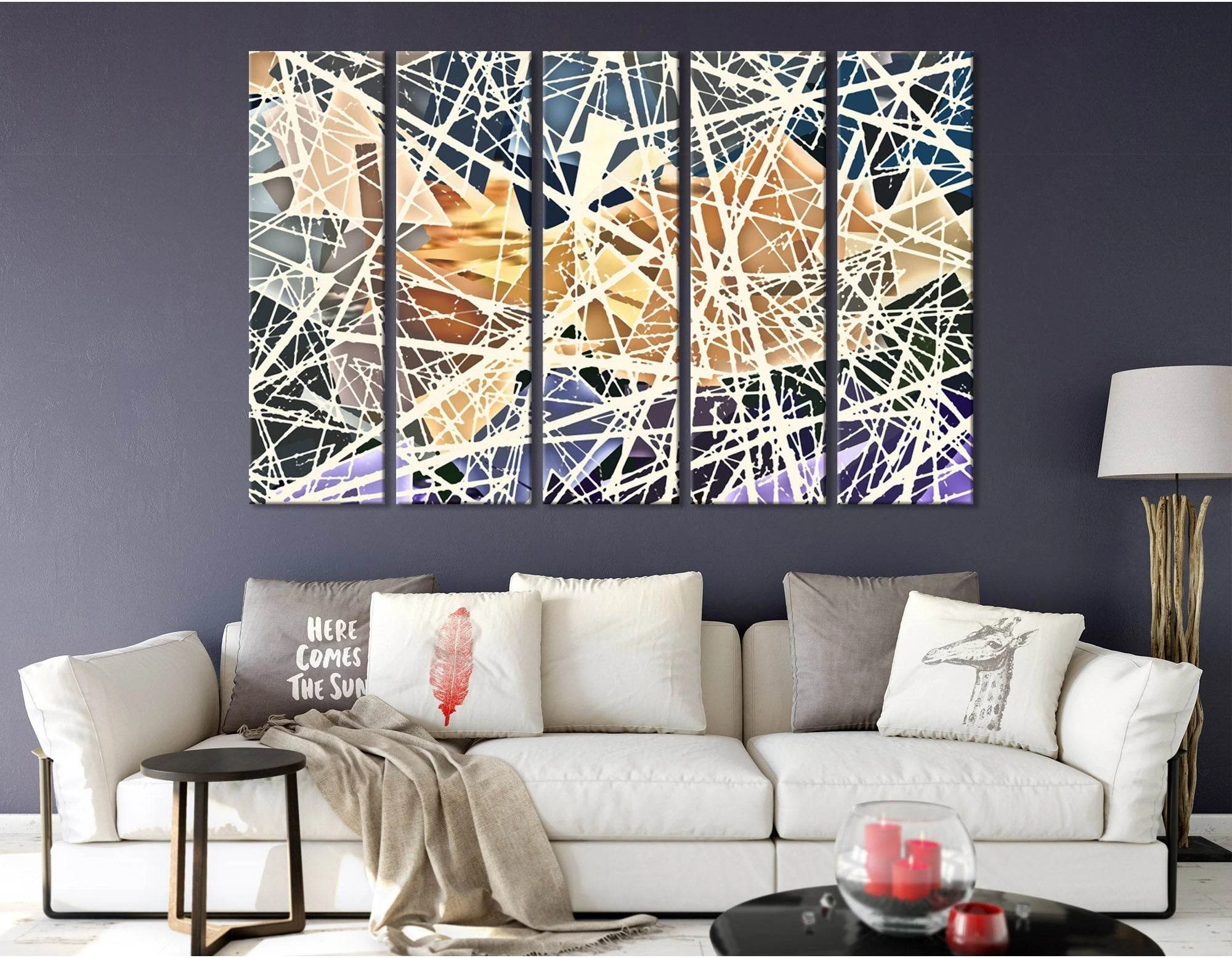 Egyptian Pyramids Abstract №04341 Ready to Hang Canvas Print - Zellart Canvas Prints ALL_Products