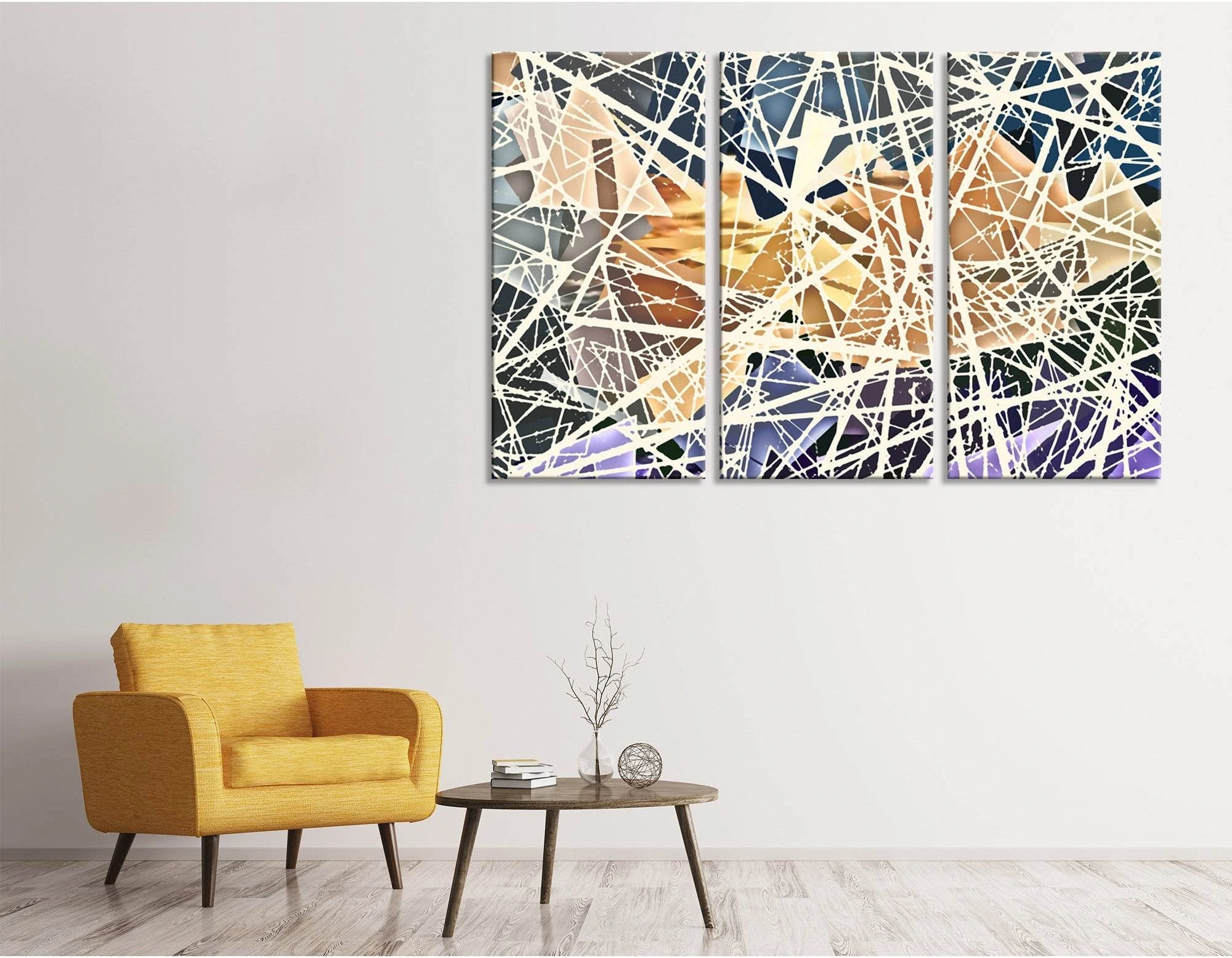 Egyptian Pyramids Abstract №04341 Ready to Hang Canvas Print - Zellart Canvas Prints ALL_Products
