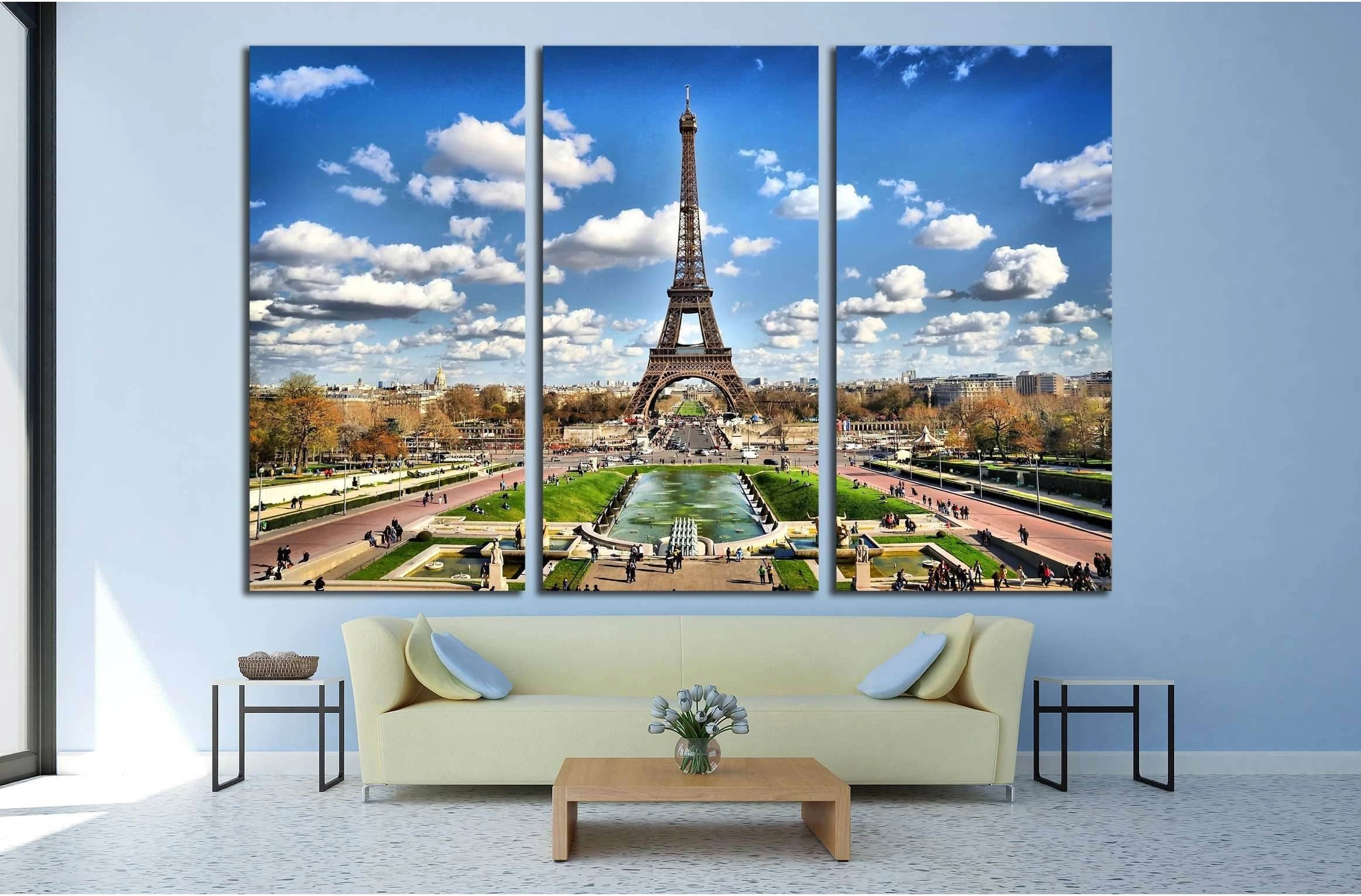 eiffel tower №2229 Ready to Hang Canvas Print - Zellart Canvas Prints ALL_Products, s-2229