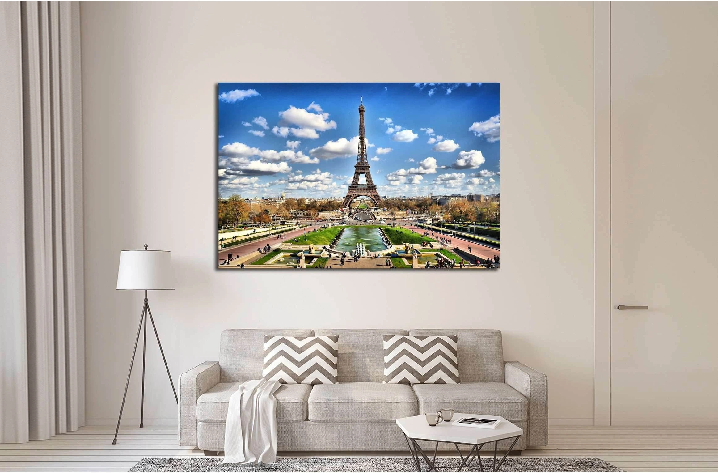 eiffel tower №2229 Ready to Hang Canvas Print - Zellart Canvas Prints ALL_Products, s-2229