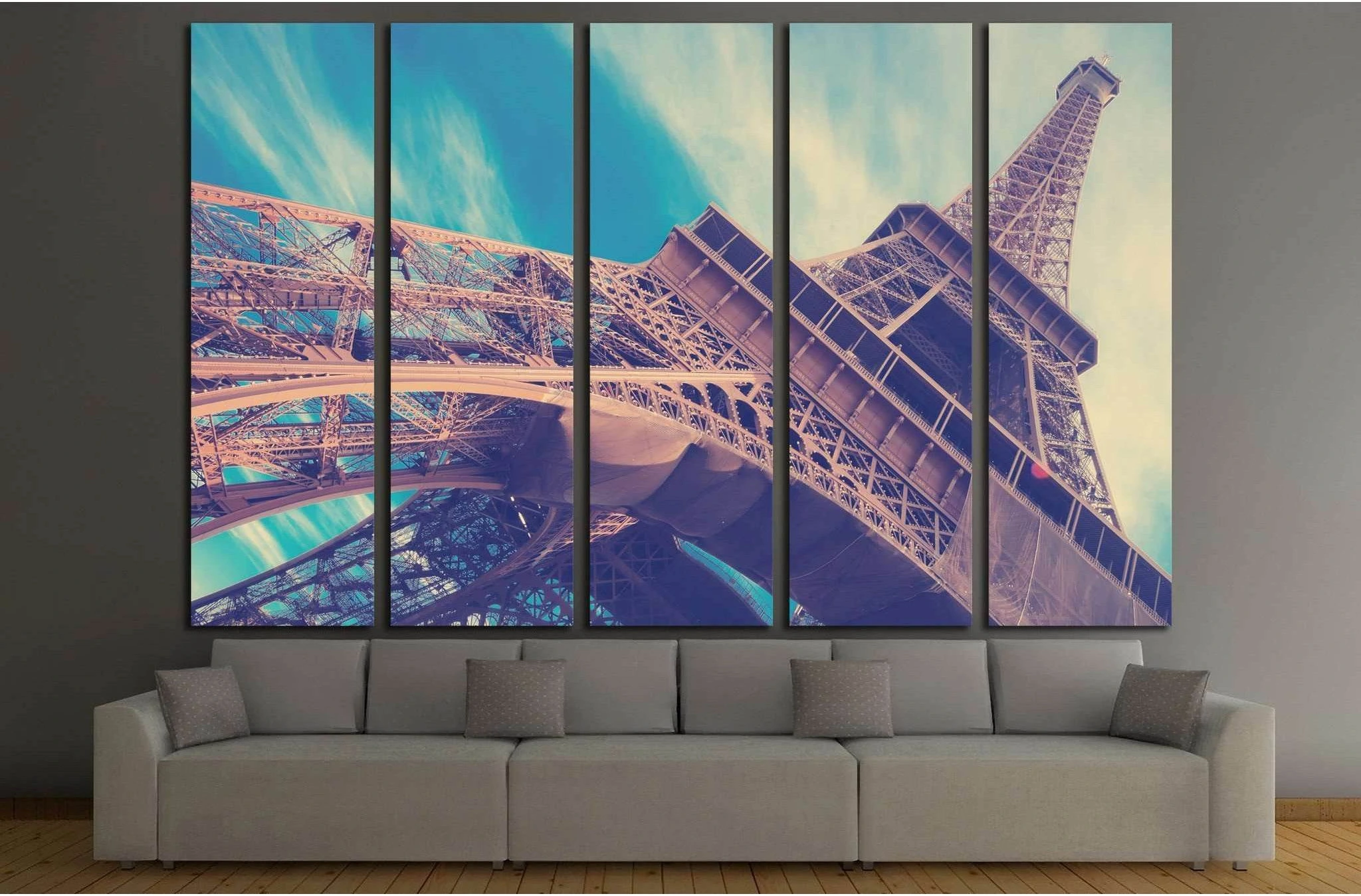 Eiffel Tower in Paris, France №1176 Ready to Hang Canvas Print - Zellart Canvas Prints ALL_Products, s-1176