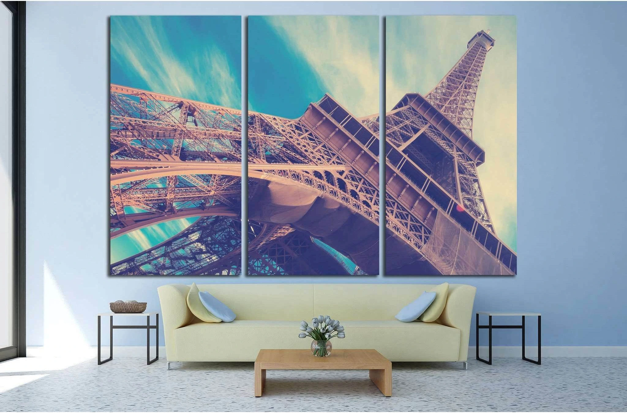 Eiffel Tower in Paris, France №1176 Ready to Hang Canvas Print - Zellart Canvas Prints ALL_Products, s-1176