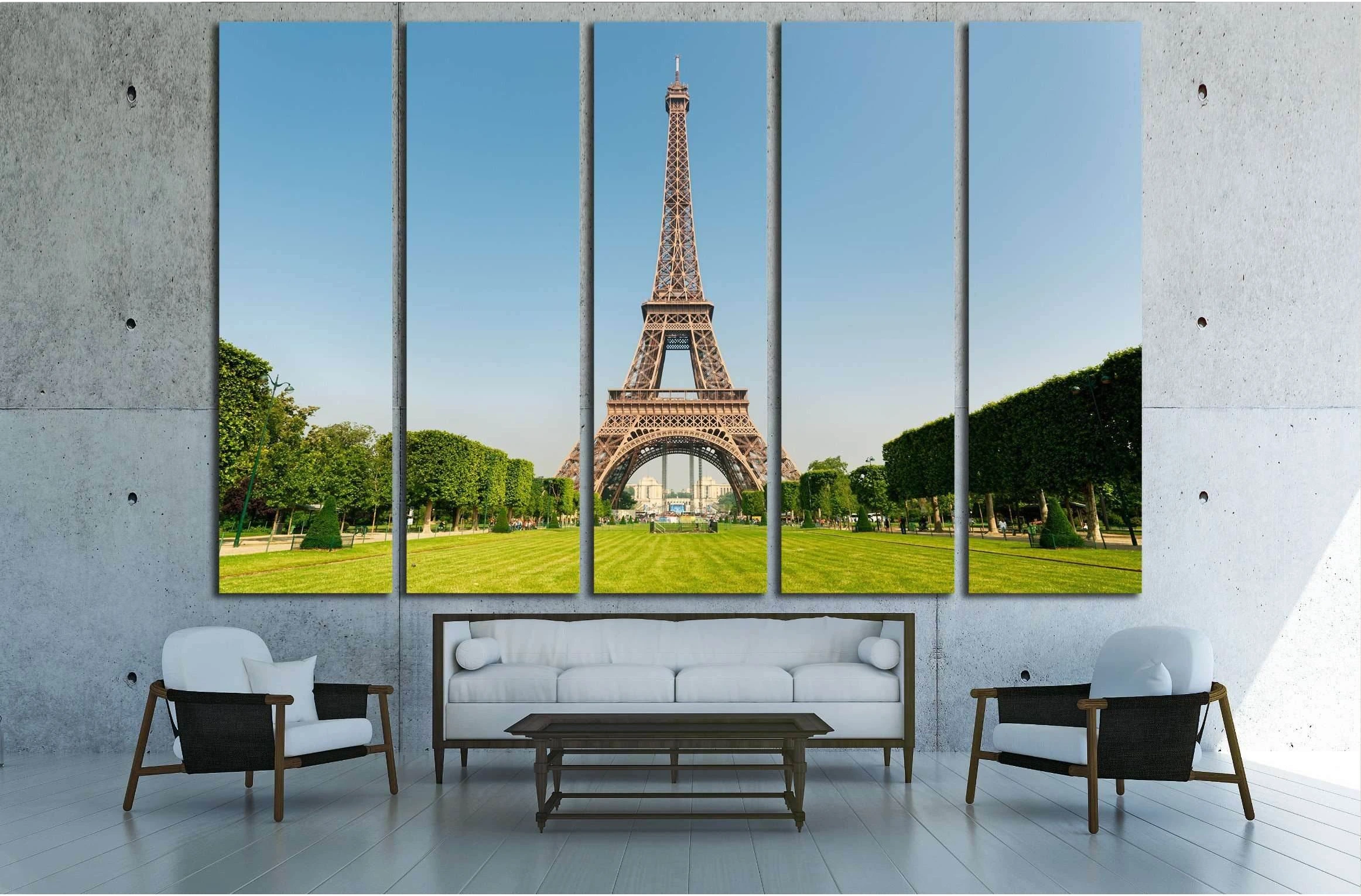 Eiffel Tower, Paris, France №2309 Ready to Hang Canvas Print - Zellart Canvas Prints ALL_Products, s-2309