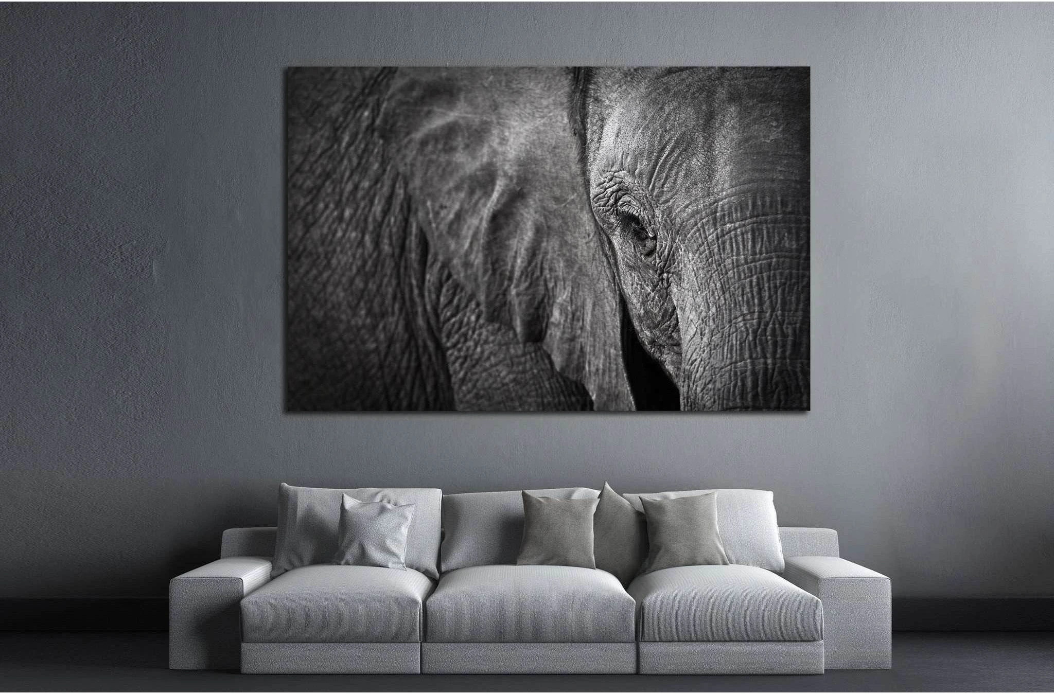Elephant №192 Ready to Hang Canvas Print - Zellart Canvas Prints ALL_Products, Elephant, wd-192
