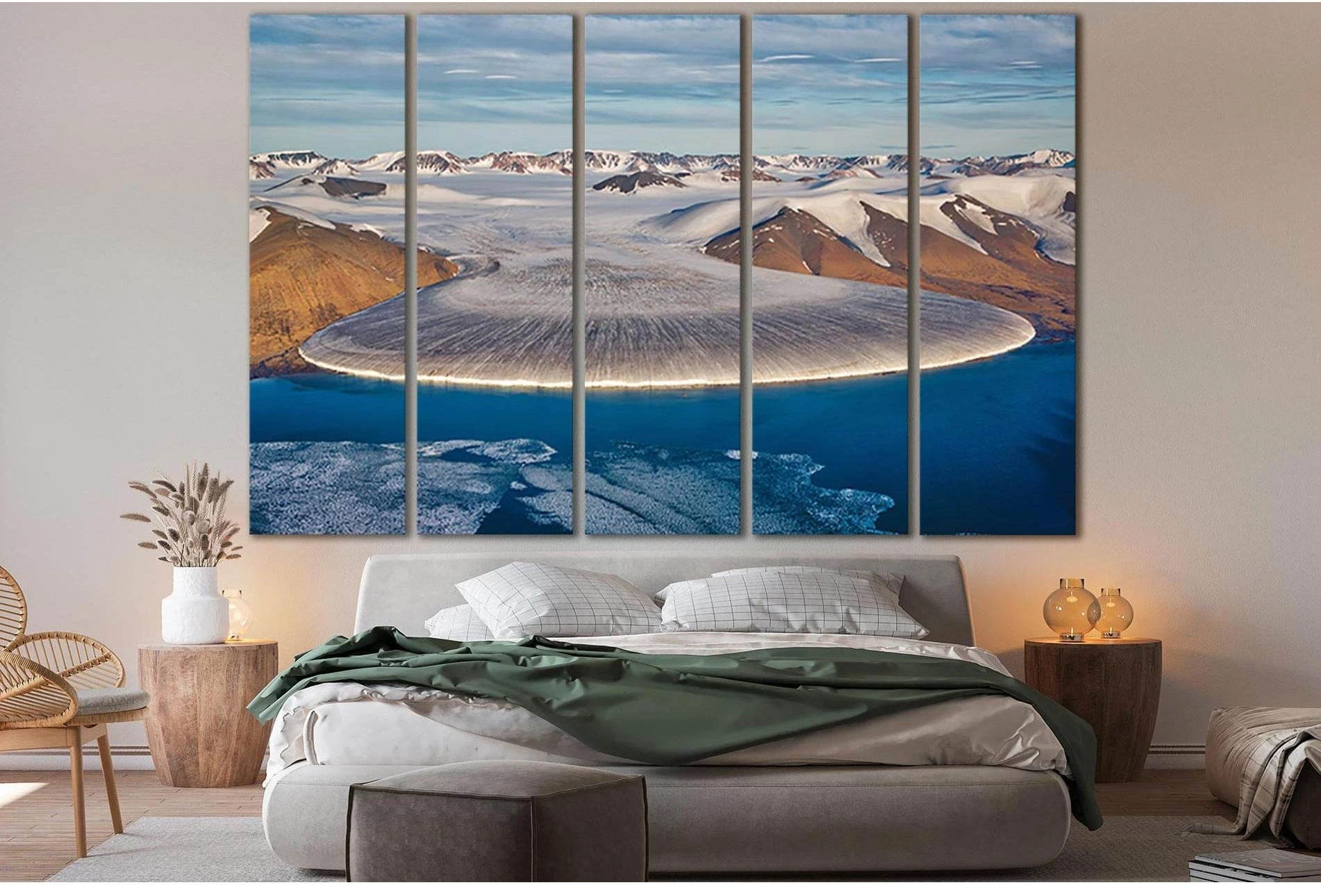 Elephant Leg Glacier In North Greenland №SL1318 Ready to Hang Canvas Print - Zellart Canvas Prints 0new, ALL_Products, Glacials