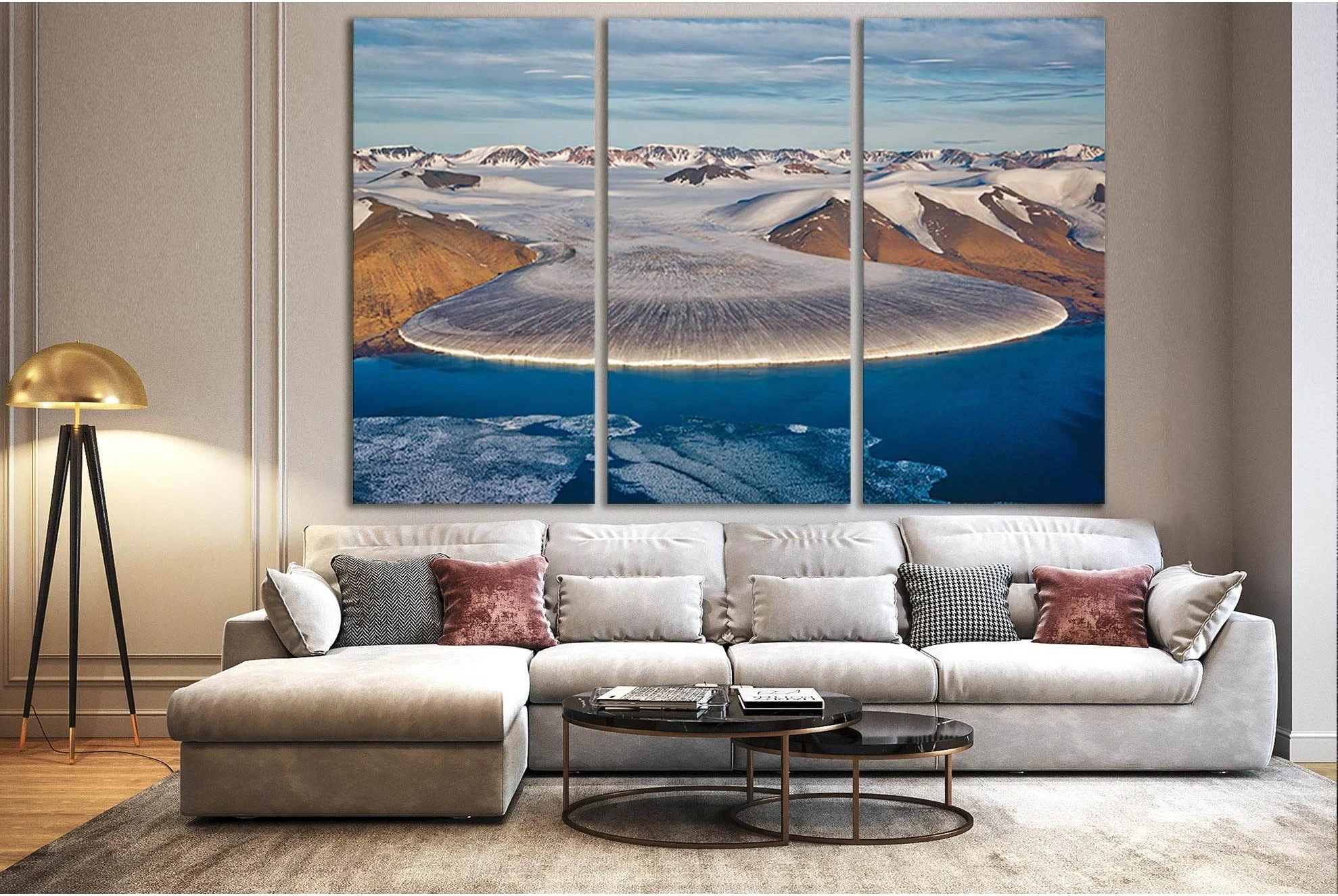 Elephant Leg Glacier In North Greenland №SL1318 Ready to Hang Canvas Print - Zellart Canvas Prints 0new, ALL_Products, Glacials