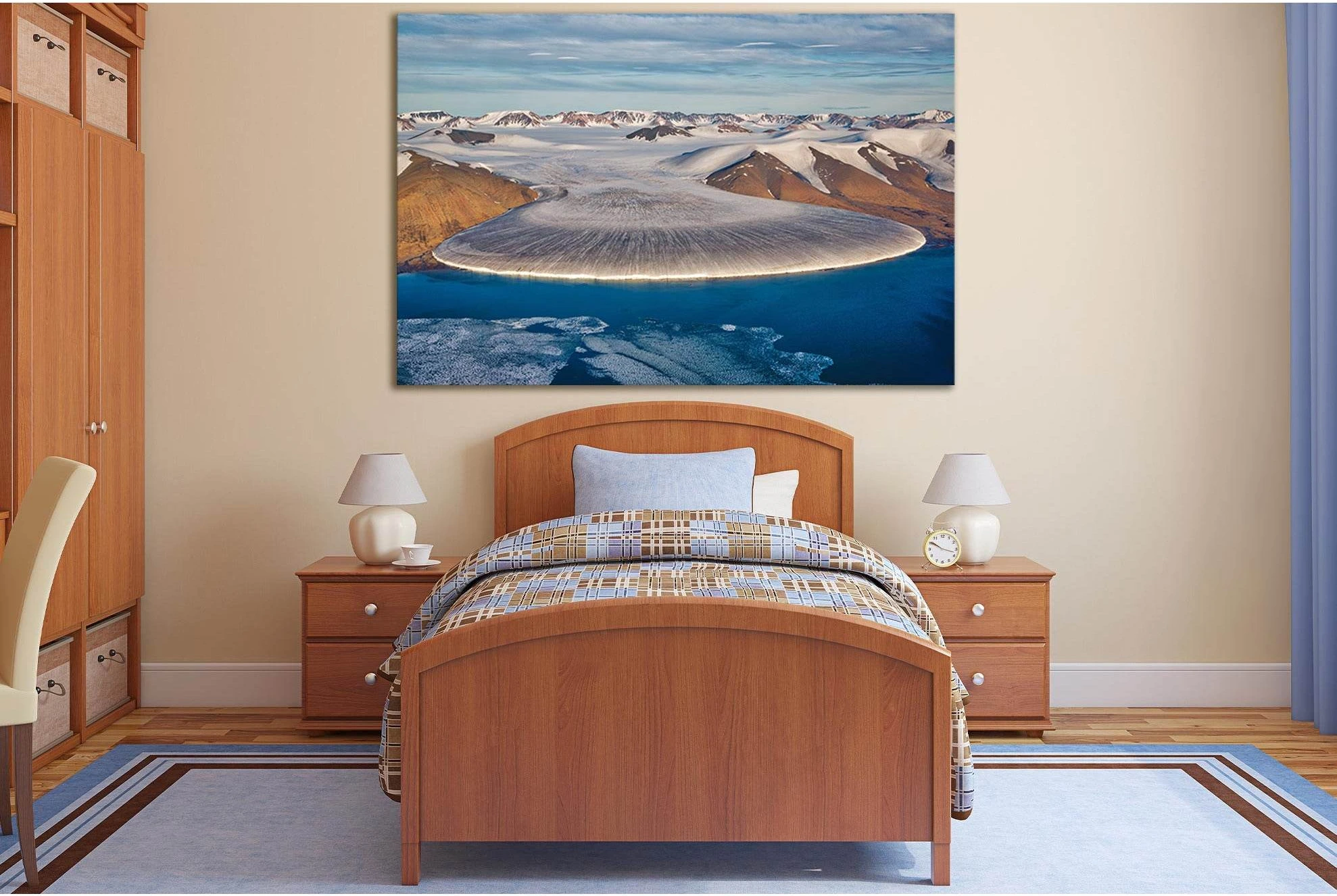Elephant Leg Glacier In North Greenland №SL1318 Ready to Hang Canvas Print - Zellart Canvas Prints 0new, ALL_Products, Glacials