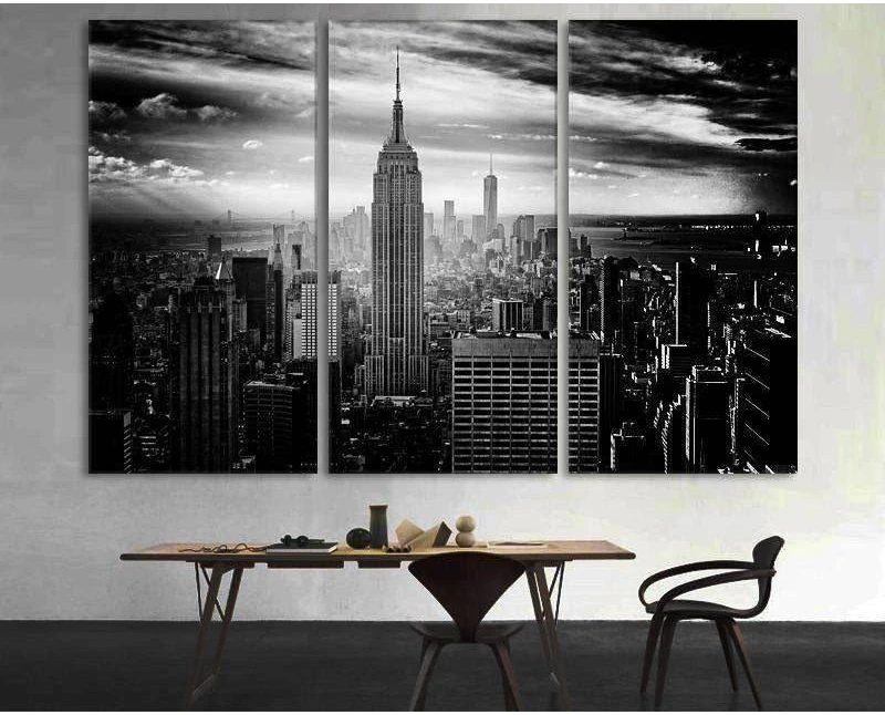 Empire State Building №1088 Ready to Hang Canvas Print - Zellart Canvas Prints ALL_Products, autopostr_pinterest_65155, autopostr_pinterest_65157, autopostr_pinterest_65158, autopostr_pinterest_65160