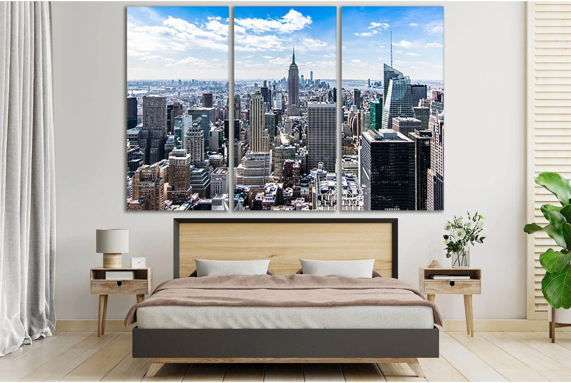 Empire State Building New York №SL323 Ready to Hang Canvas Print - Zellart Canvas Prints 0_NY_ART, 0new, ALL_Products, Cityscapes & Skylines