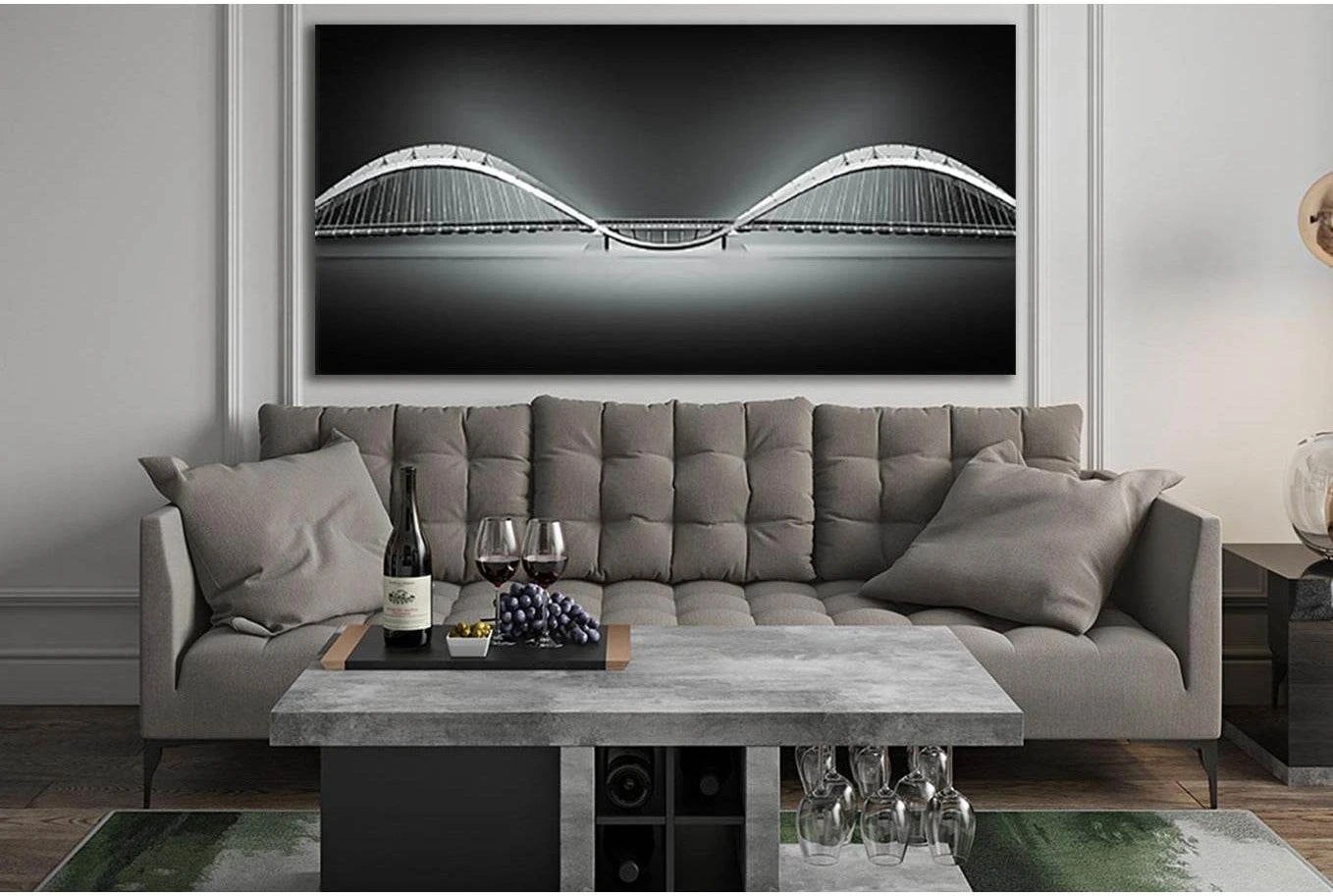 Enneus Herma Bridge Amsterdam №SL1123 Ready to Hang Canvas Print - Zellart Canvas Prints 0new, ALL_Products, Bridges Wall Art