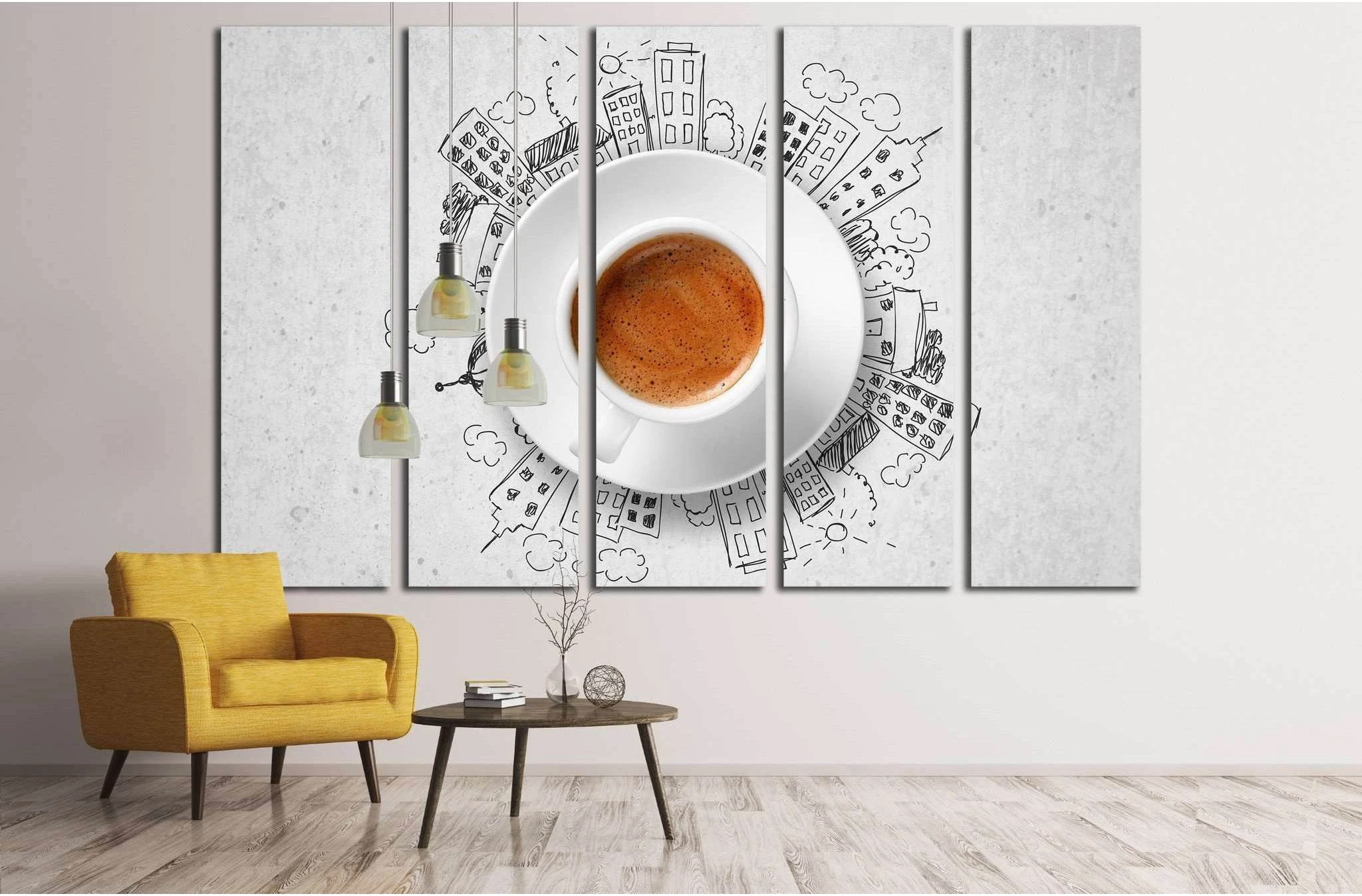 Espresso №1920 Ready to Hang Canvas Print - Zellart Canvas Prints ALL_Products, s-1920