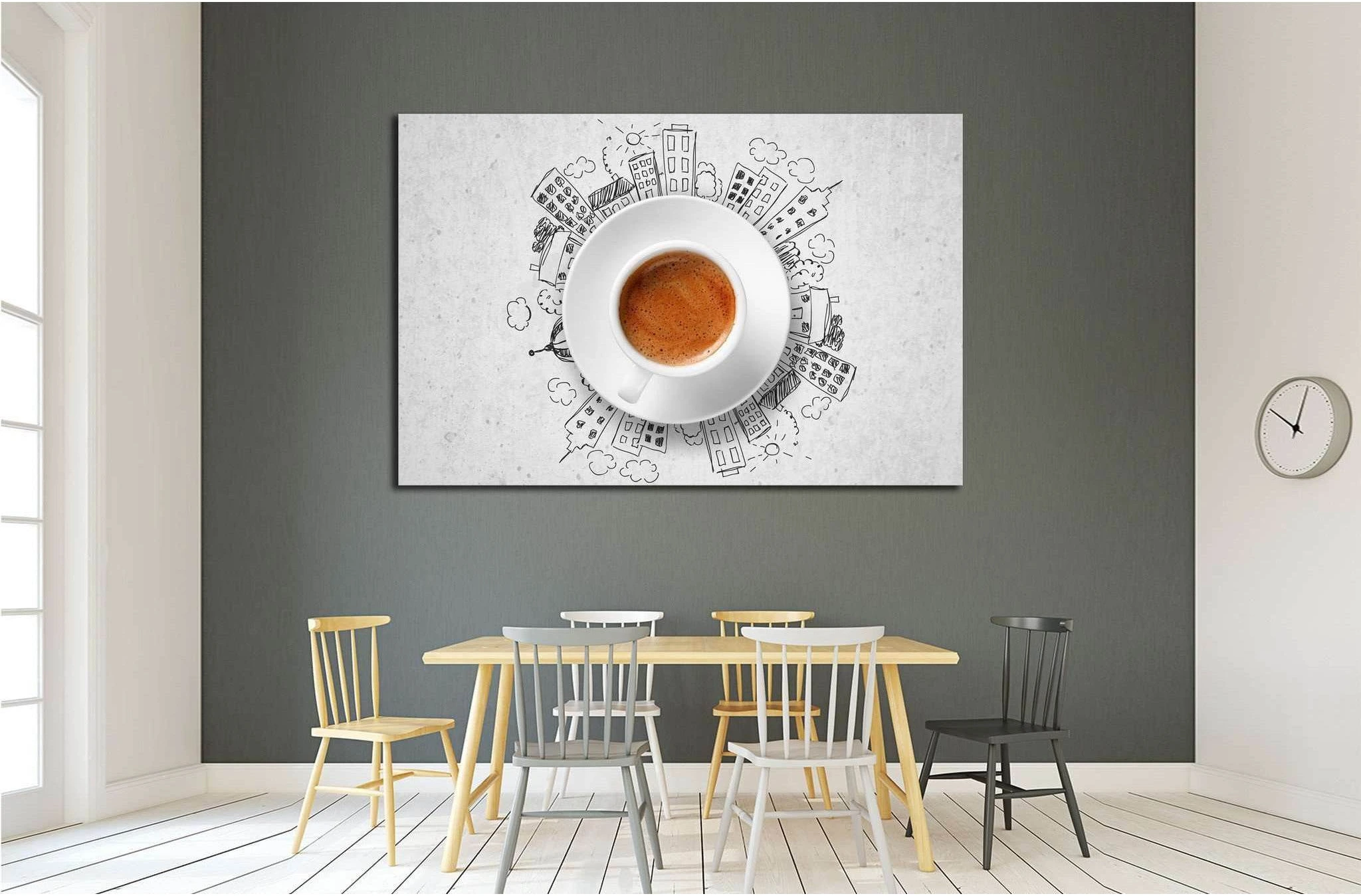 Espresso №1920 Ready to Hang Canvas Print - Zellart Canvas Prints ALL_Products, s-1920