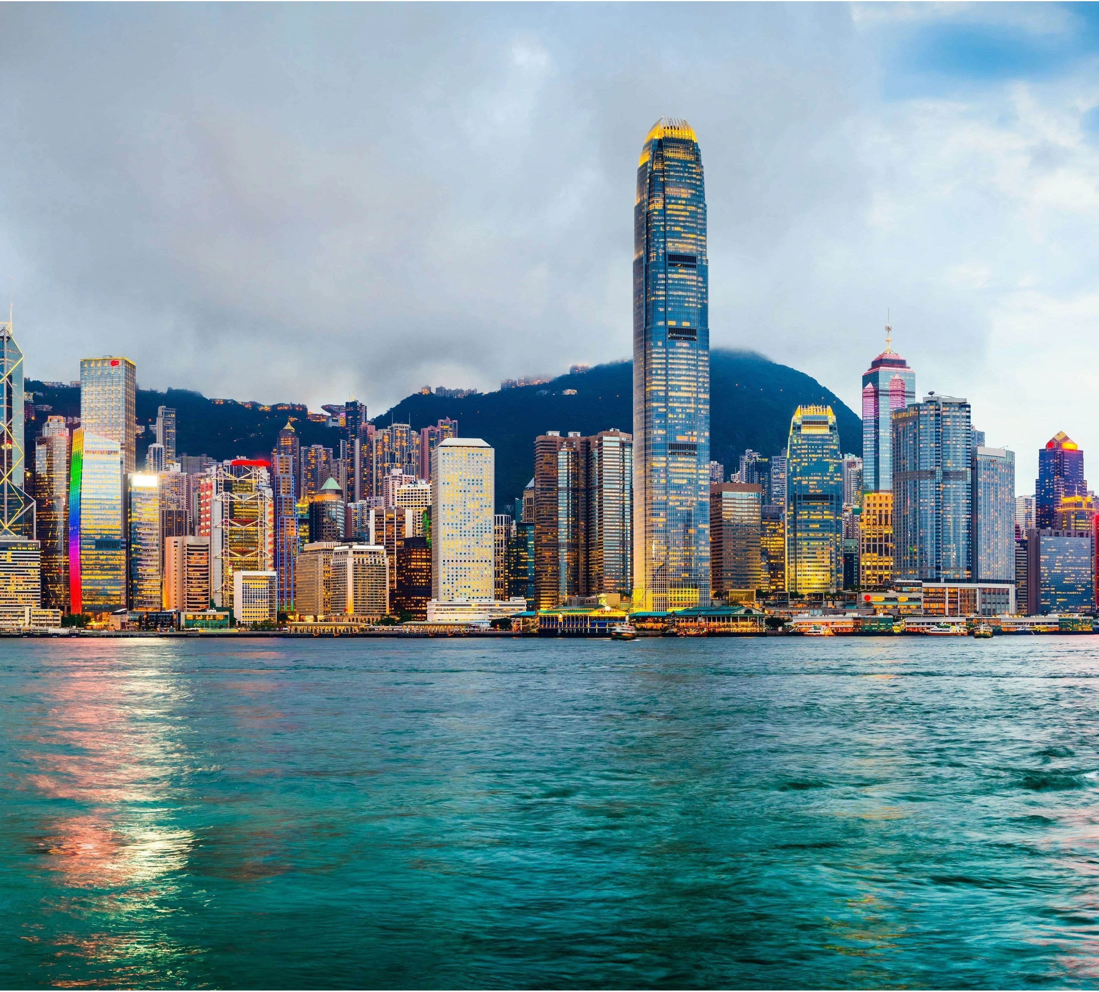 Extra Large panorama Hong Kong, China №51 Ready to Hang Canvas Print - Zellart Canvas Prints ALL_Products, s-51