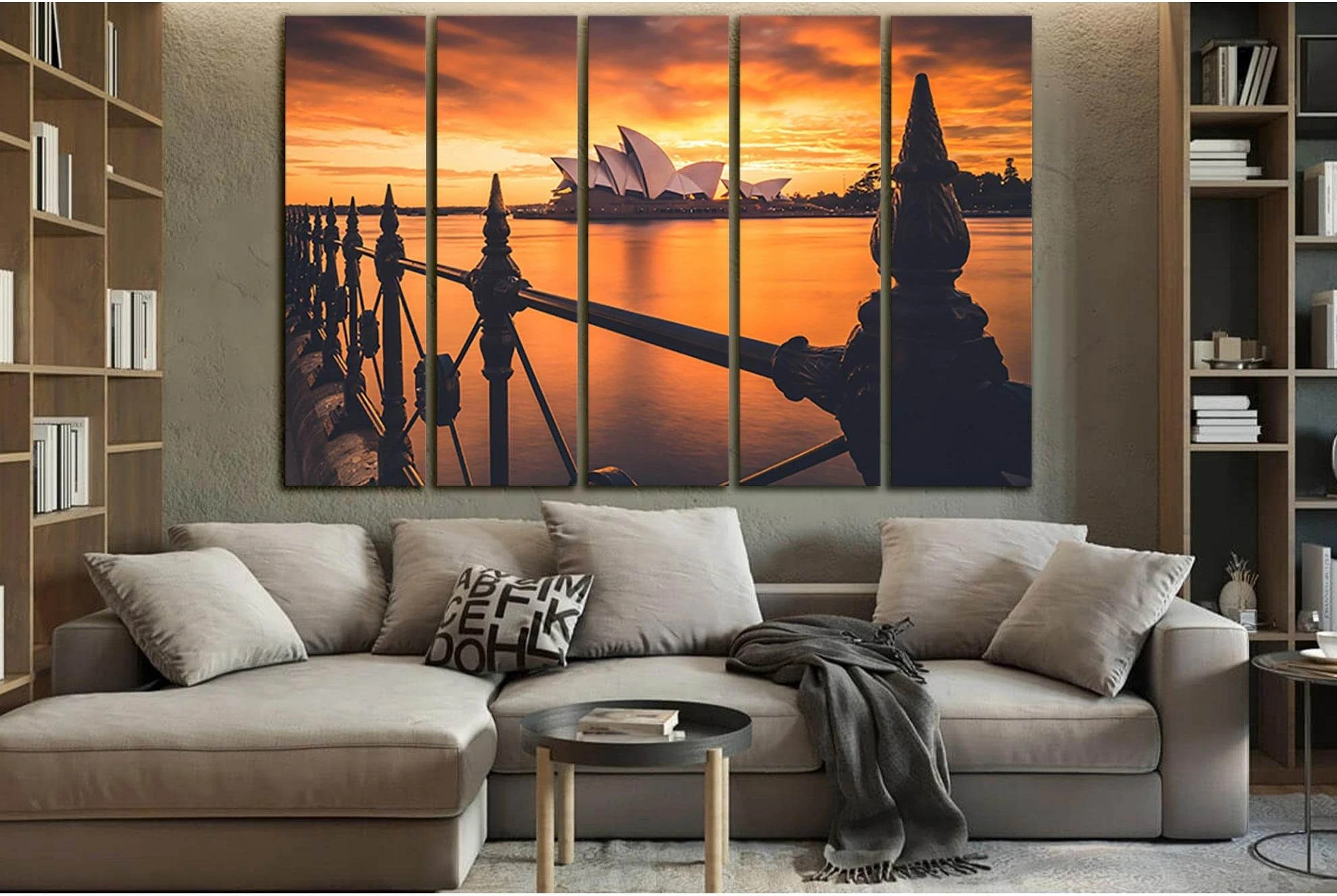 Famous Sydney Opera House №SL1394 Ready to Hang Canvas Print - Zellart Canvas Prints 0new, ALL_Products, Architecture