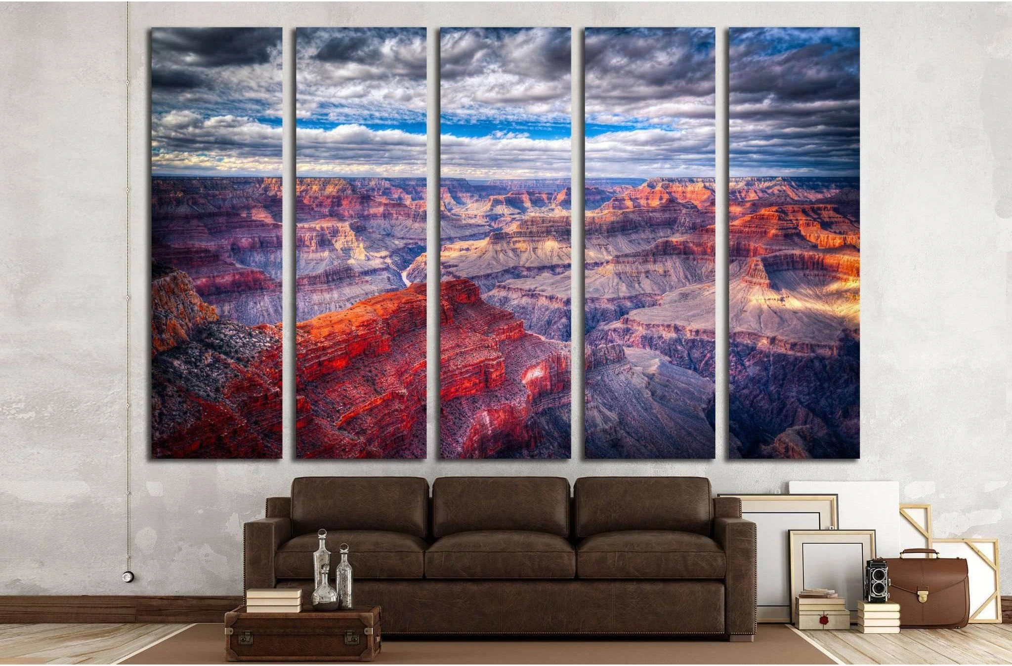 famous view of Grand Canyon , Arizona, USA №1984 Ready to Hang Canvas Print - Zellart Canvas Prints ALL_Products, s-1984