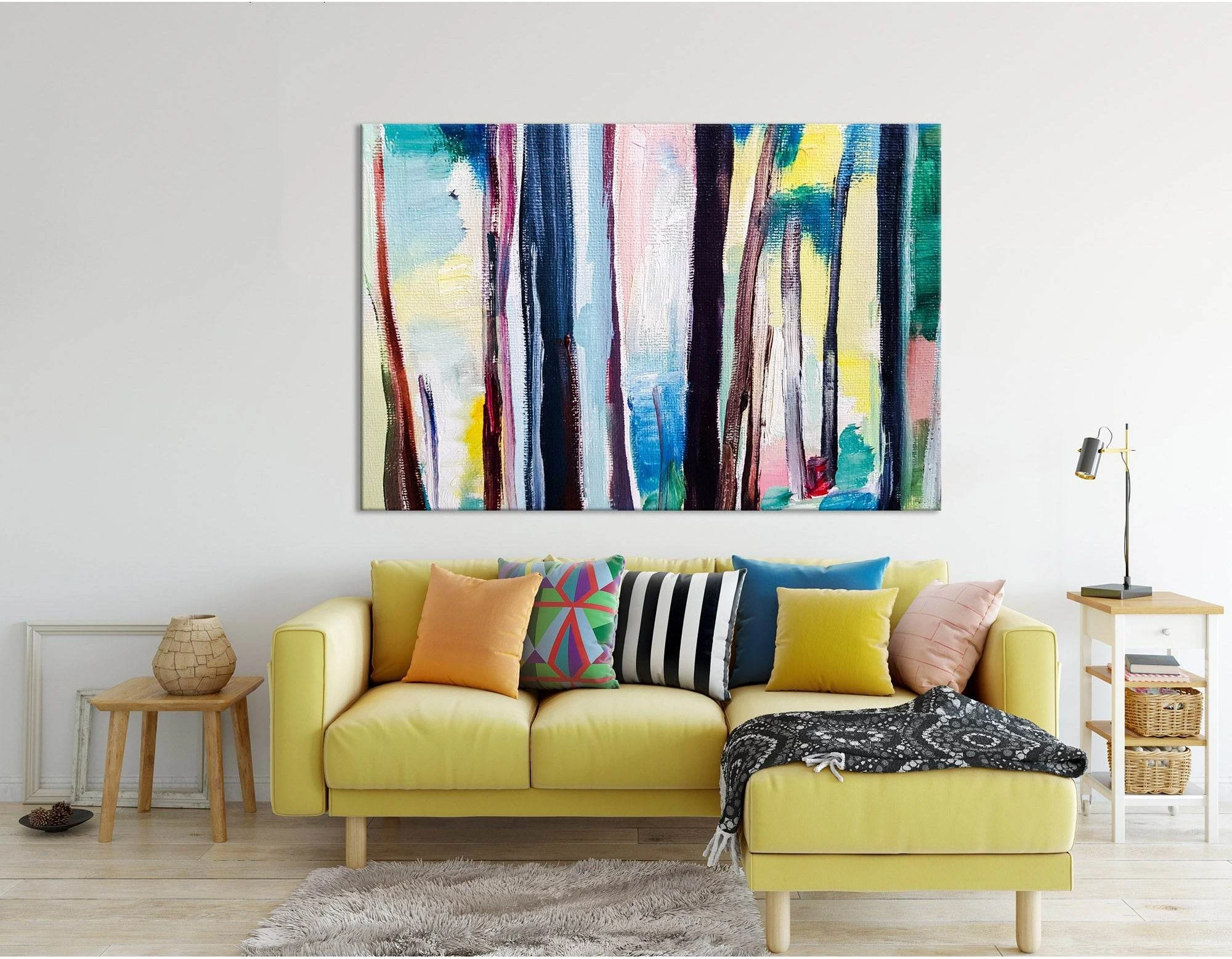 Fantastic Forest Abstract №04256 Ready to Hang Canvas Print - Zellart Canvas Prints ALL_Products