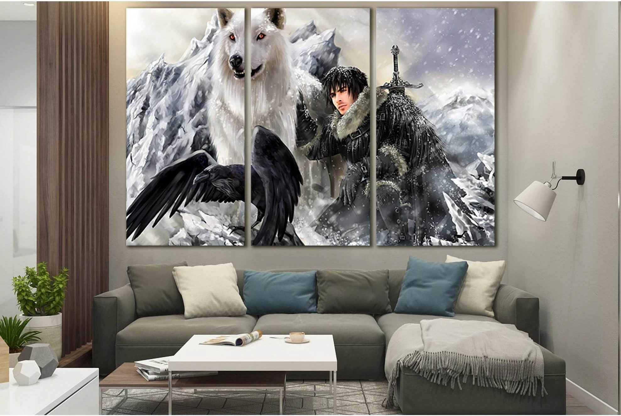 Fantasy A Song Of Ice And Fire №SL1269 Ready to Hang Canvas Print - Zellart Canvas Prints 0new, ALL_Products, Fantasy And Sci Fi Wall Art
