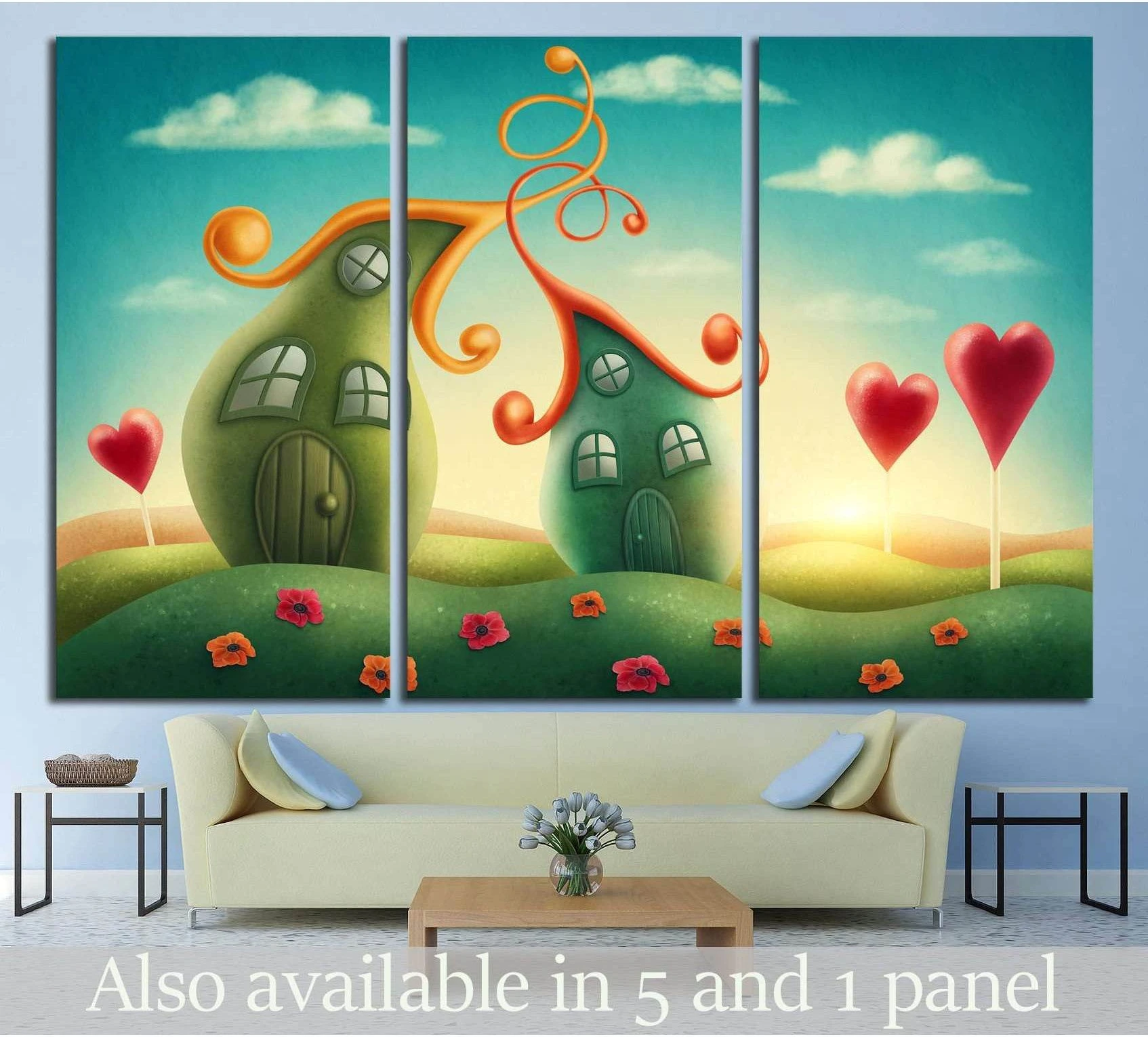 Fantasy houses №710 Ready to Hang Canvas Print - Zellart Canvas Prints ALL_Products, s-710