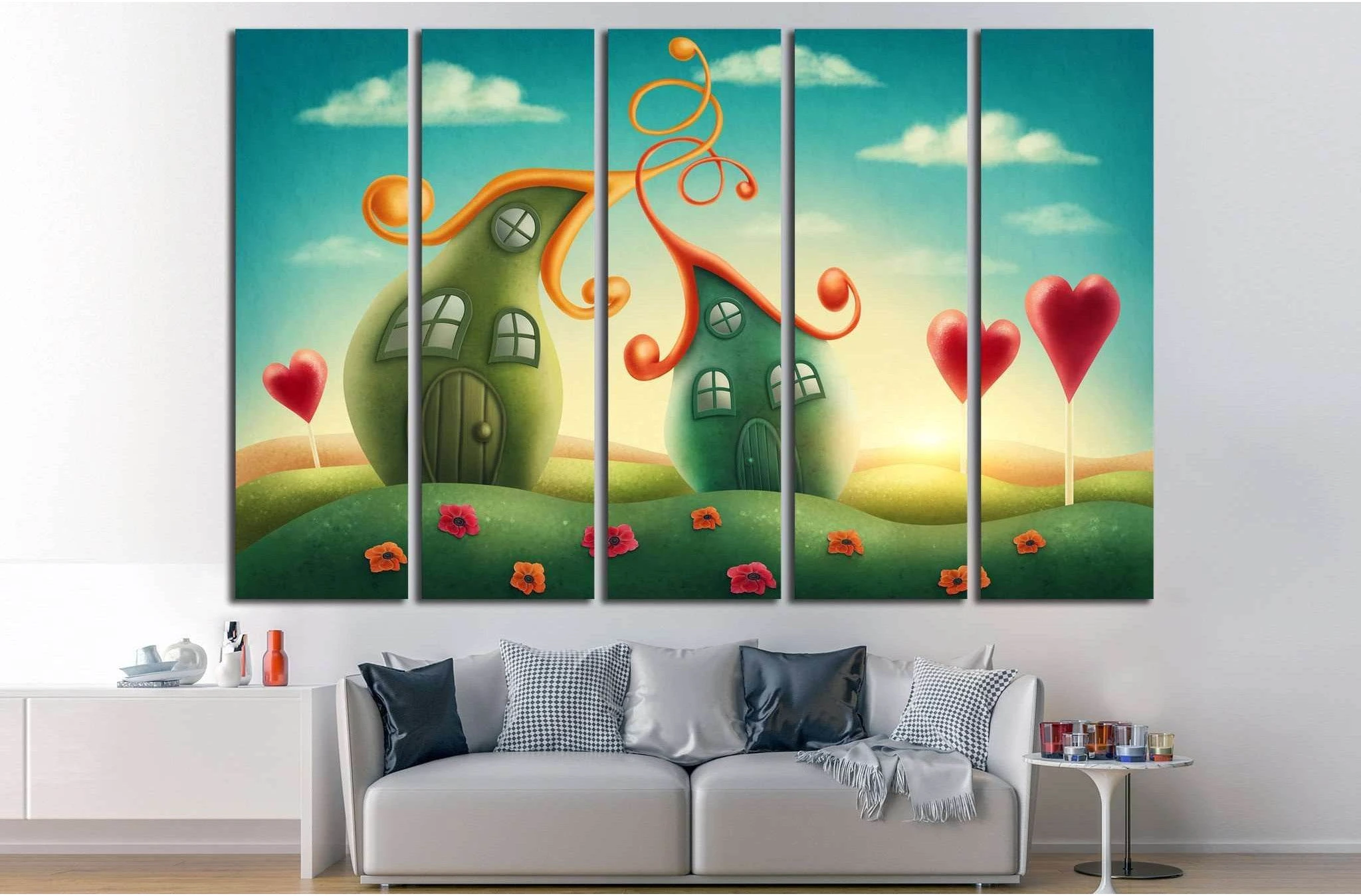 Fantasy houses №710 Ready to Hang Canvas Print - Zellart Canvas Prints ALL_Products, s-710