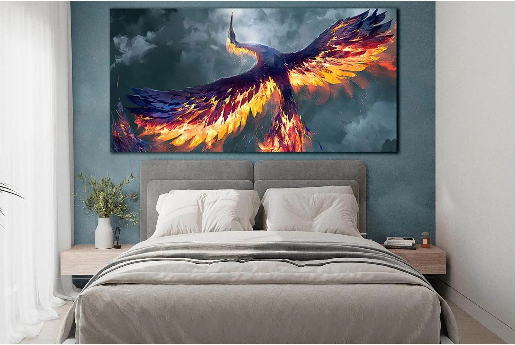 Fantasy Phoenix №SL1274 Ready to Hang Canvas Print - Zellart Canvas Prints 0new, ALL_Products, Fantasy And Sci Fi Wall Art