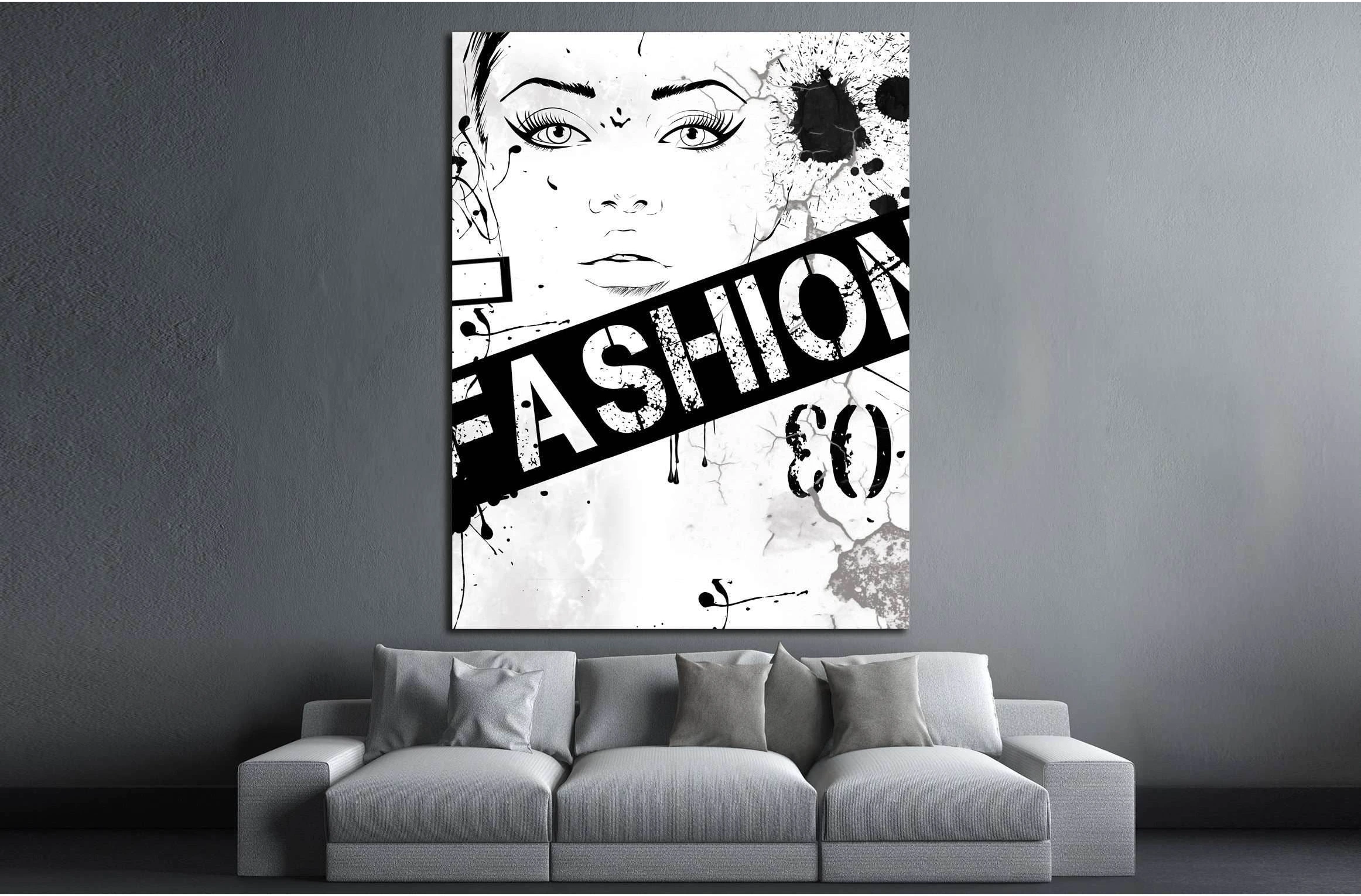 fashion №4533 Ready to Hang Canvas Print - Zellart Canvas Prints ALL_Products, s-4533