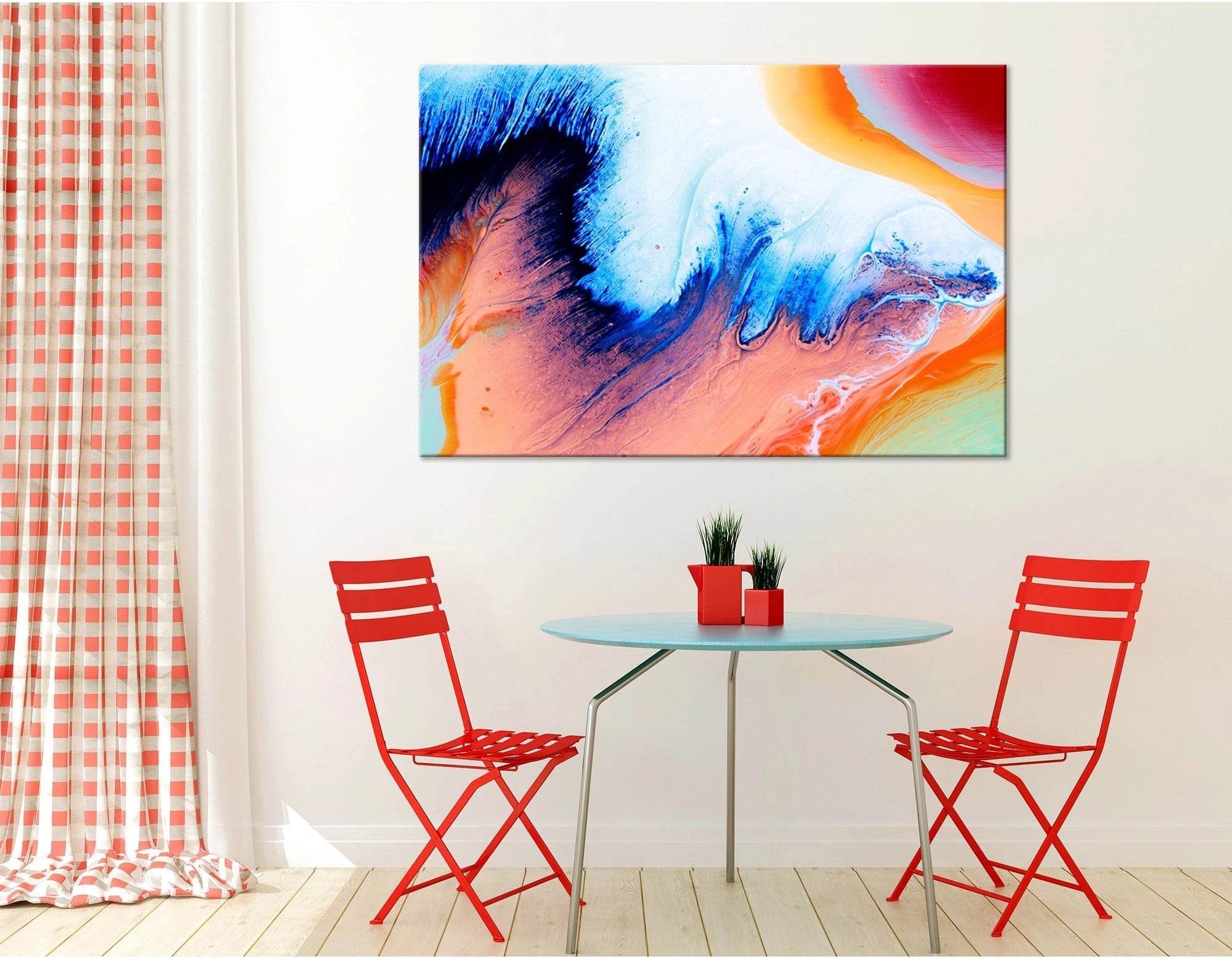Feather Of Firebird Abstract №04305 Ready to Hang Canvas Print - Zellart Canvas Prints ALL_Products