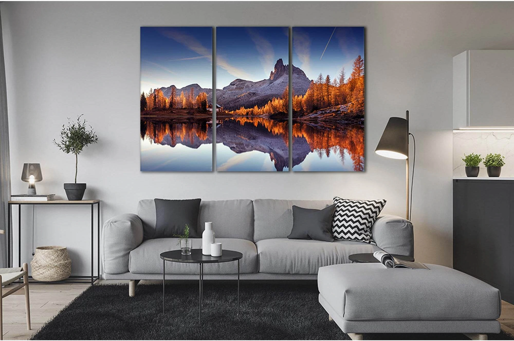 Federa Lake №Sl13 Ready to Hang Canvas Print - Zellart Canvas Prints 0new, ALL_Products, Nature & Landscapes Canvas Print