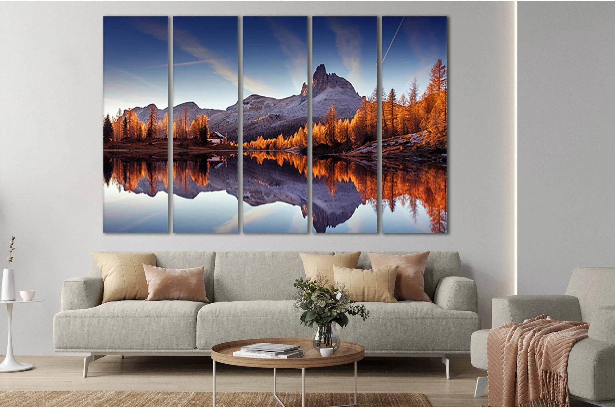 Federa Lake №Sl13 Ready to Hang Canvas Print - Zellart Canvas Prints 0new, ALL_Products, Nature & Landscapes Canvas Print