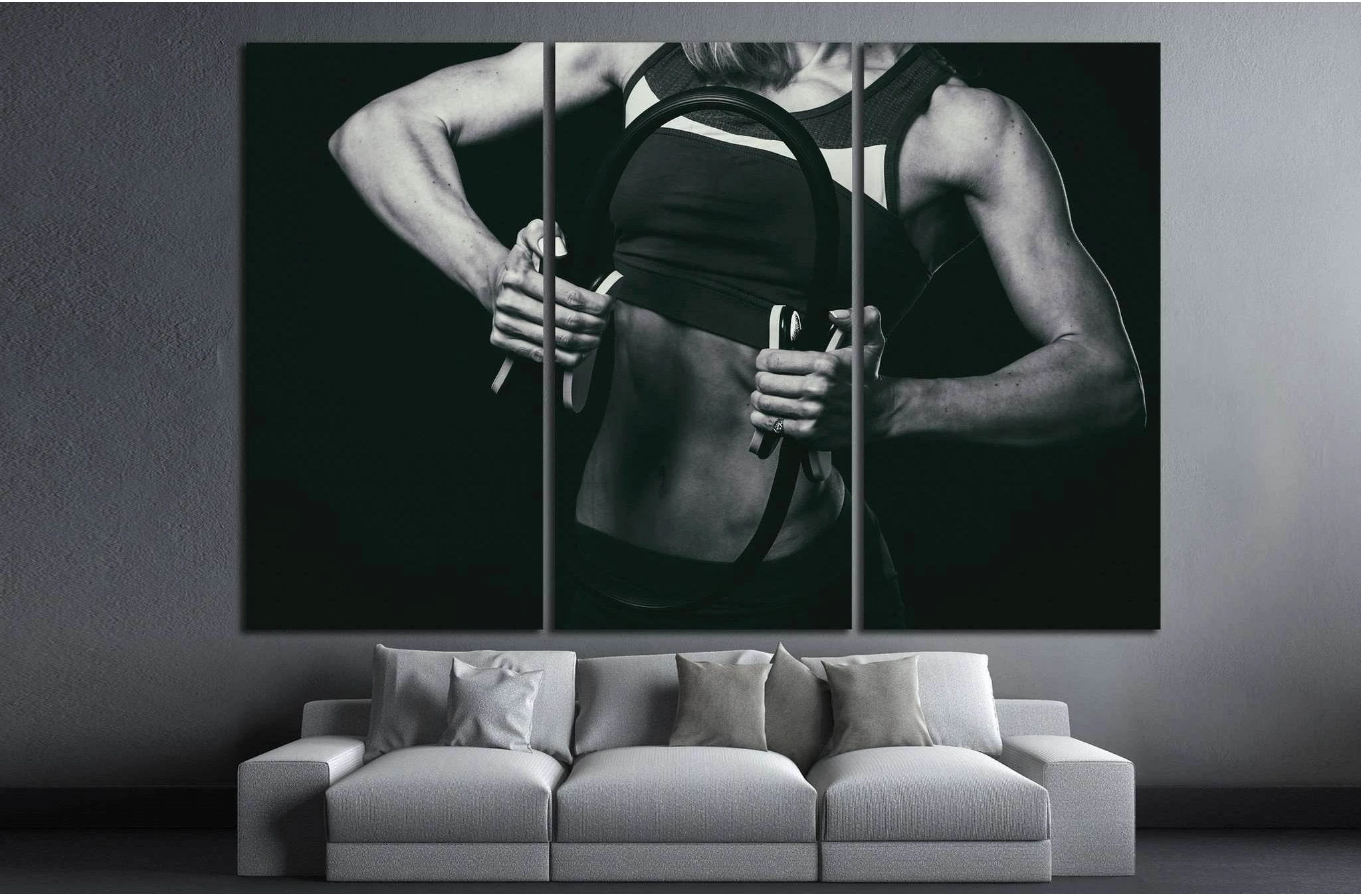 Female fitness №1387 Ready to Hang Canvas Print - Zellart Canvas Prints ALL_Products, s-1387