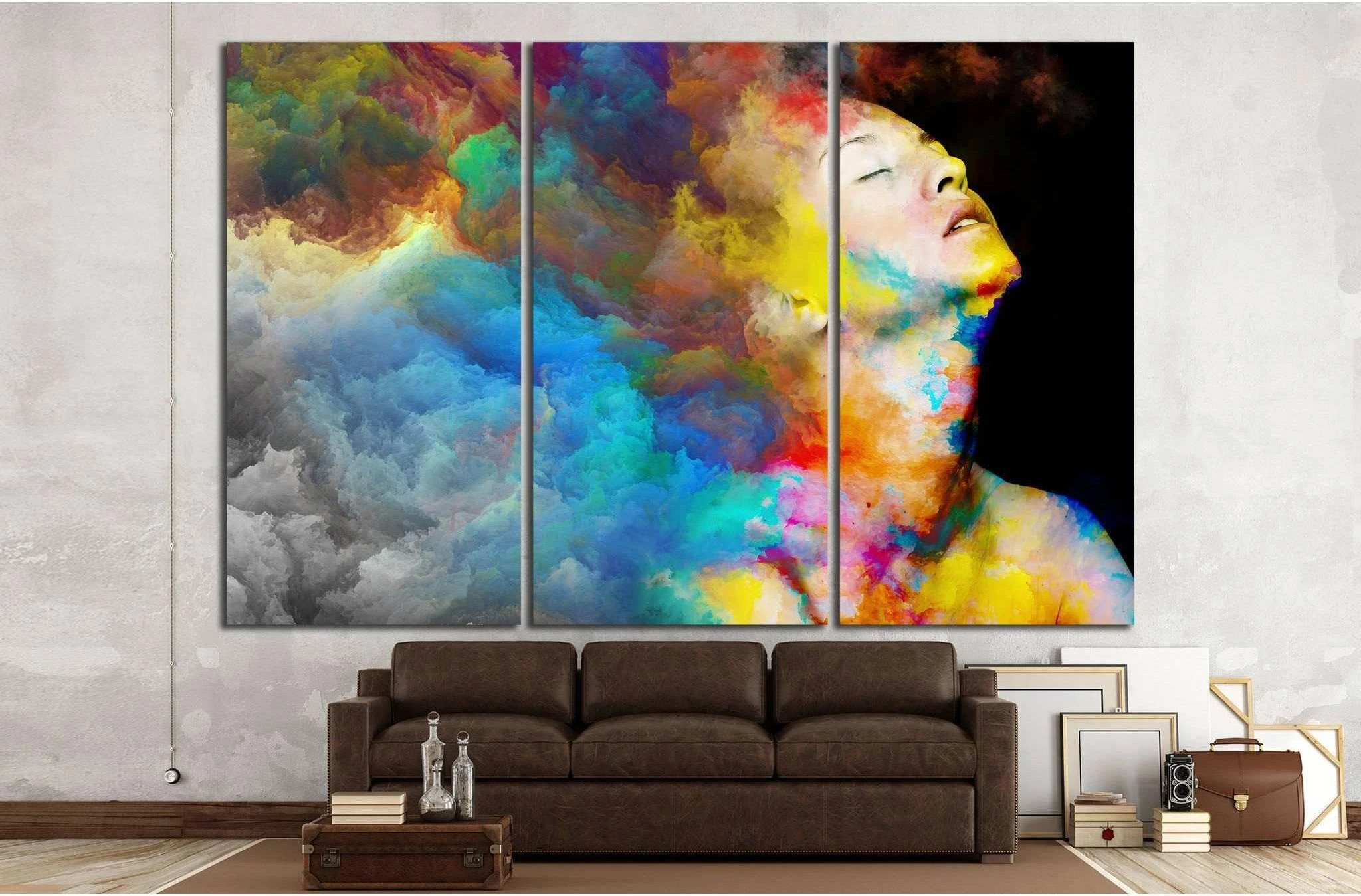 Female portrait №1065 Ready to Hang Canvas Print - Zellart Canvas Prints ALL_Products, s-1065