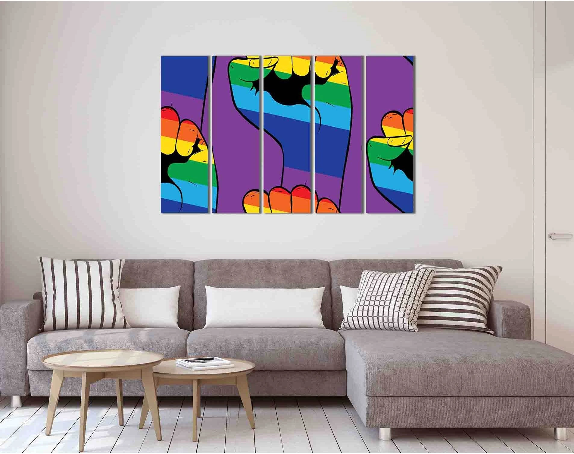 Fight for lgbt rights №2126 Ready to Hang Canvas Print - Zellart Canvas Prints 2126, ALL_Products