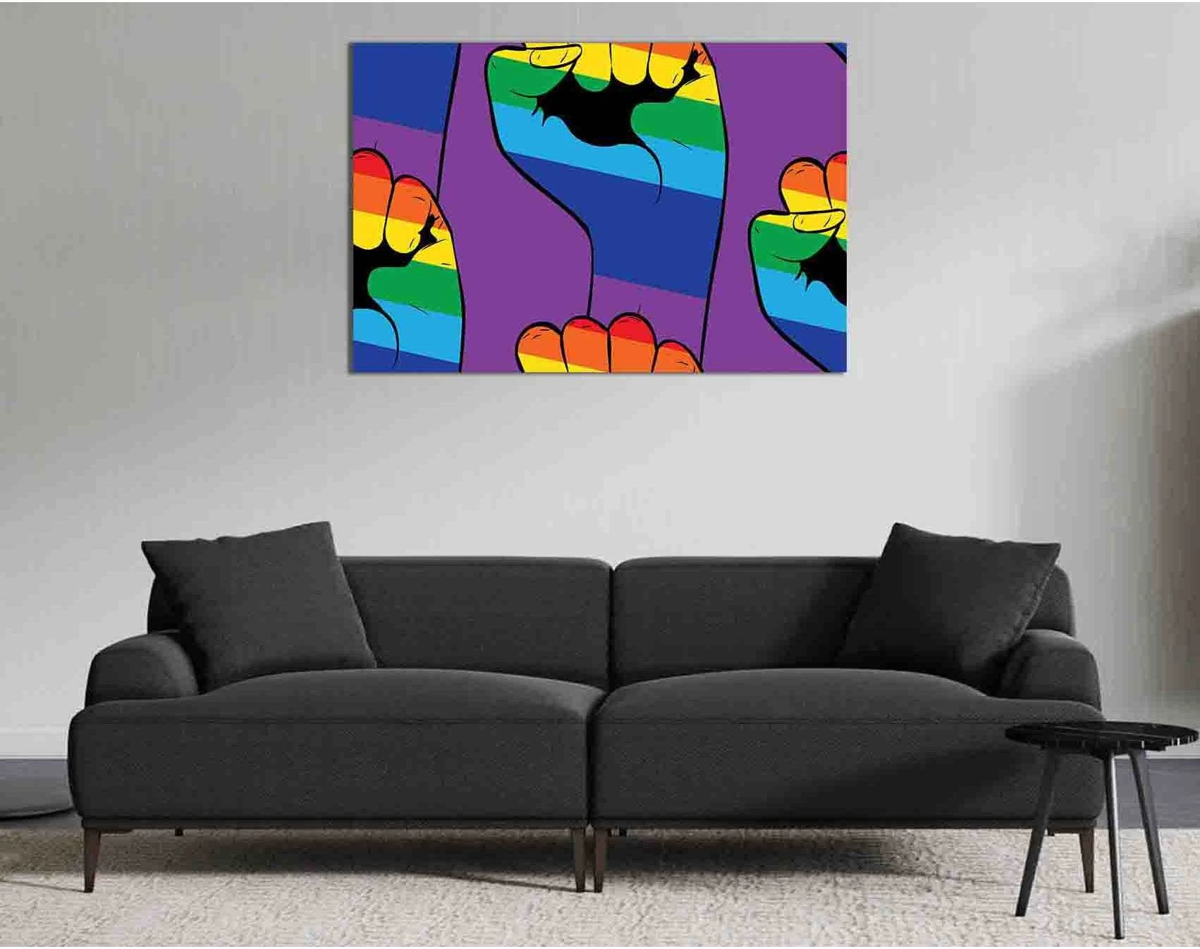 Fight for lgbt rights №2126 Ready to Hang Canvas Print - Zellart Canvas Prints 2126, ALL_Products