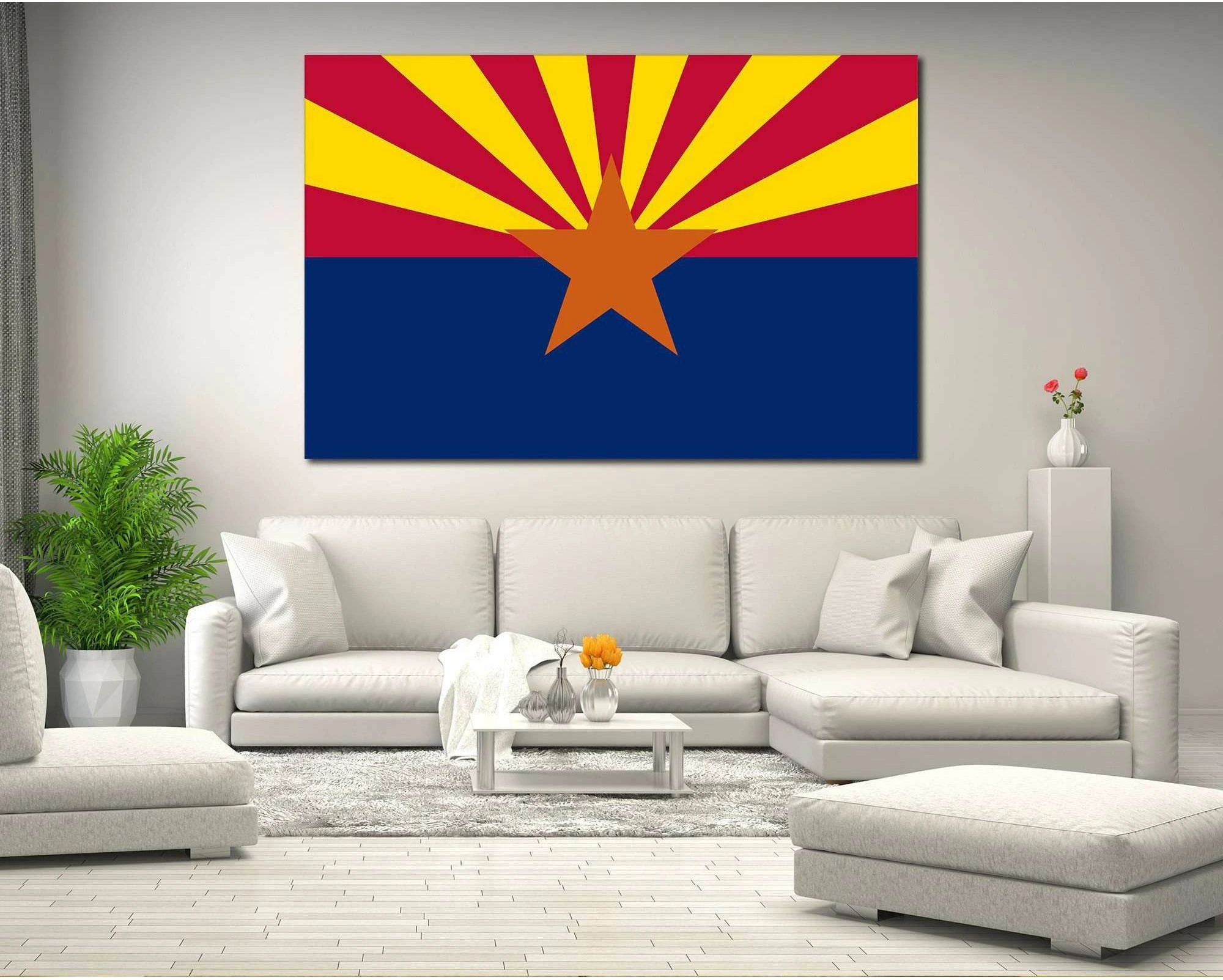 Flag of Arizona №833 Ready to Hang Canvas Print - Zellart Canvas Prints ALL_Products, z-833