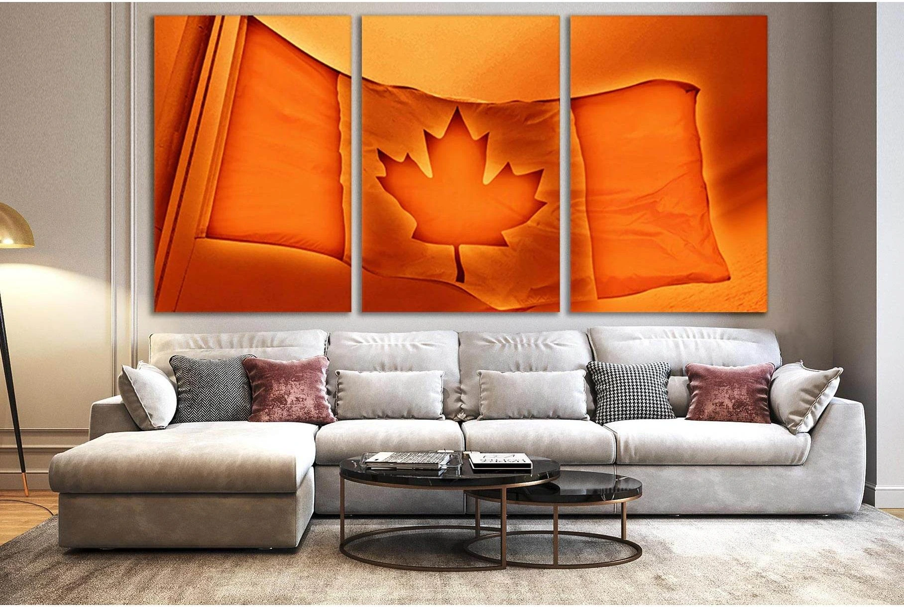 Flag Of Canada №SL1149 Ready to Hang Canvas Print - Zellart Canvas Prints 0new, ALL_Products, Flags