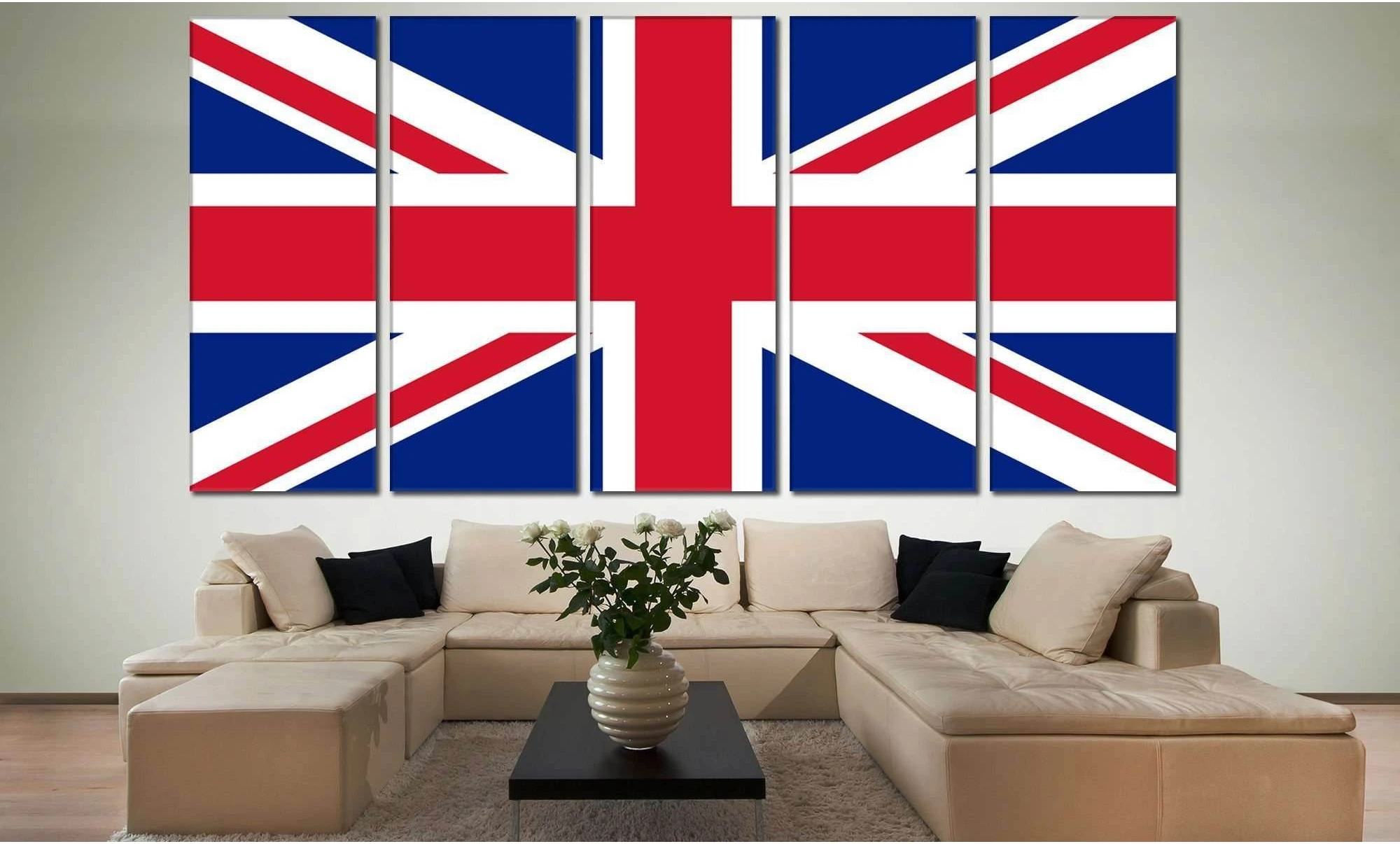 Flag of England №820 Ready to Hang Canvas Print - Zellart Canvas Prints ALL_Products, z-820