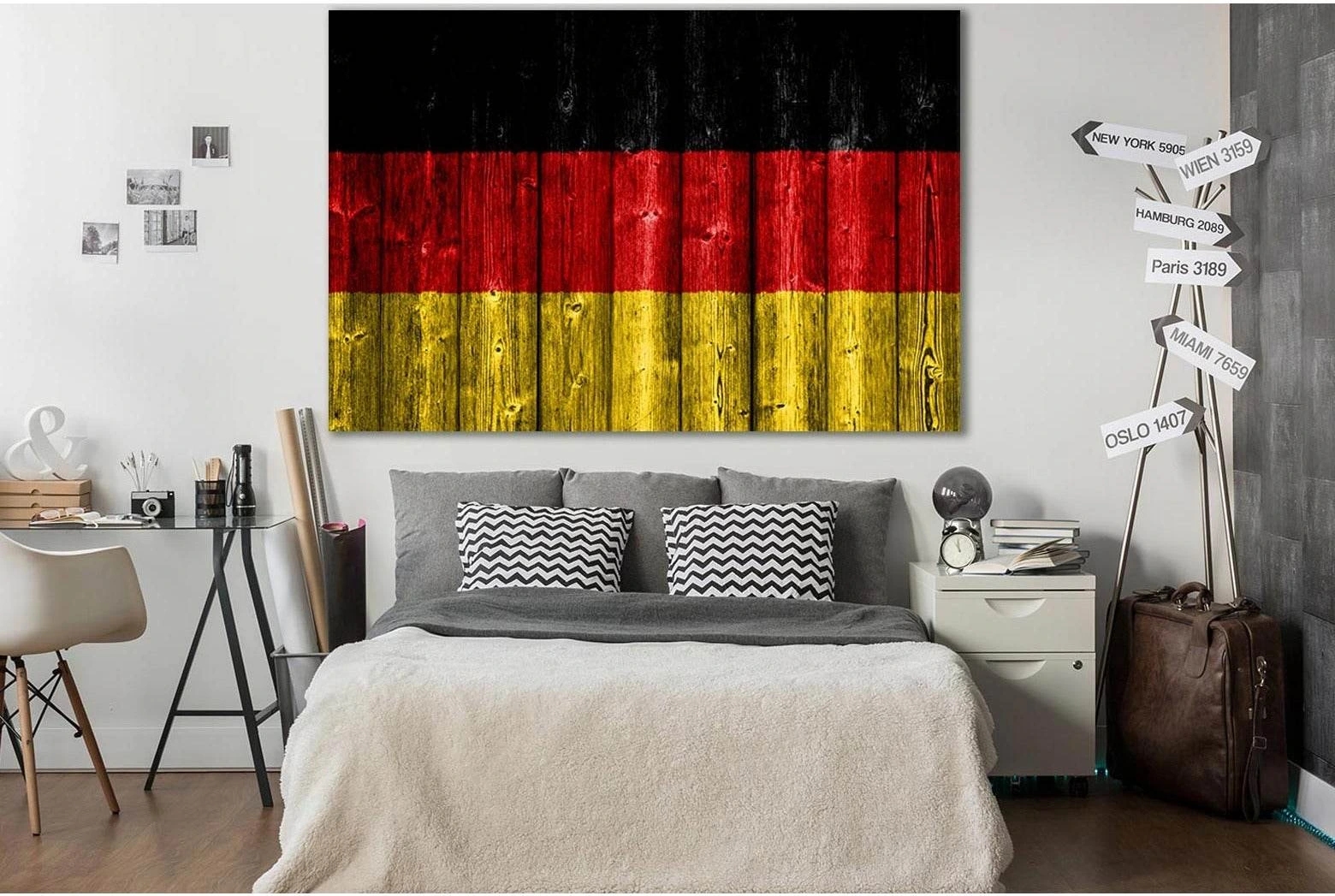 Flag Of Germany №SL1155 Ready to Hang Canvas Print - Zellart Canvas Prints 0new, ALL_Products, Flags