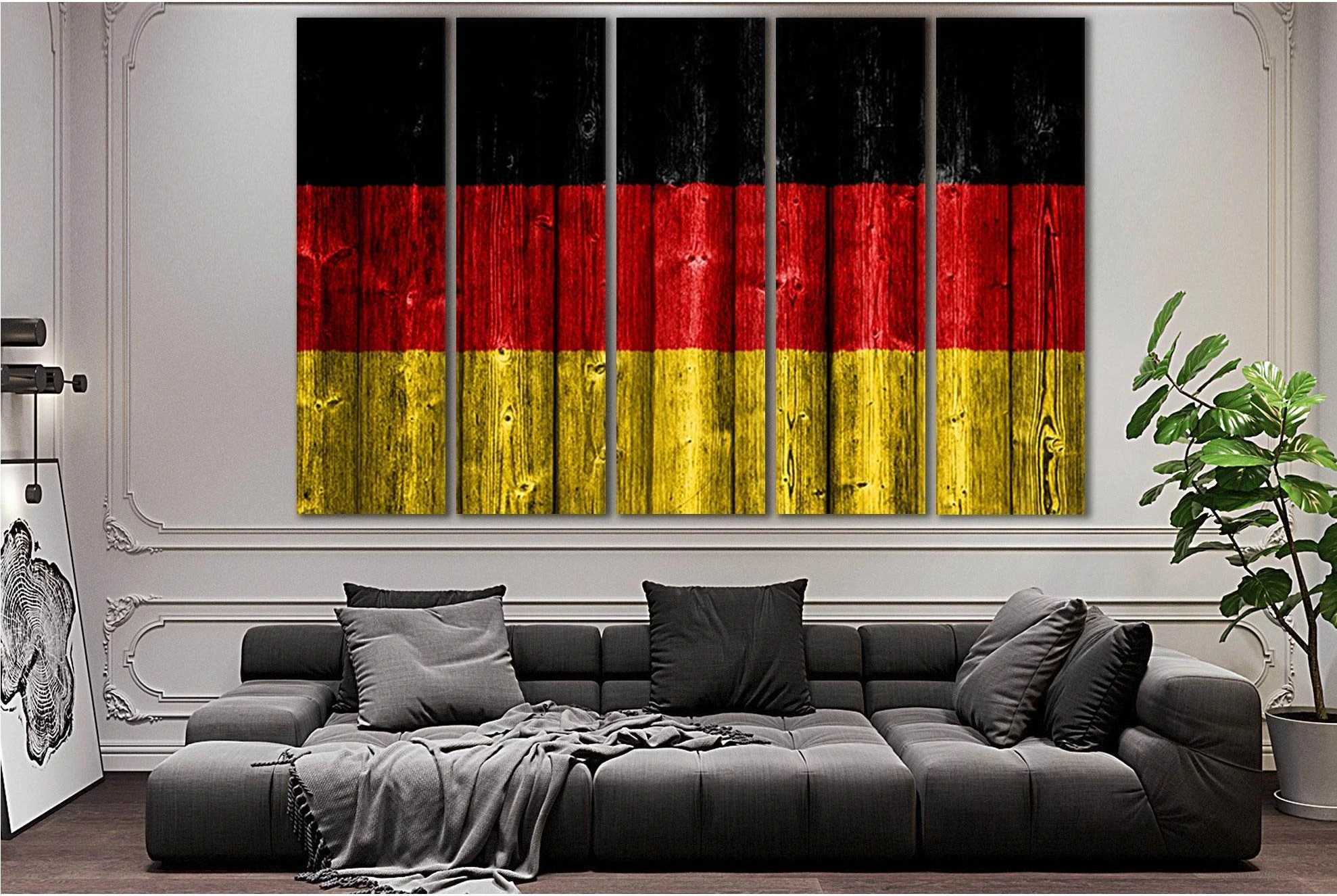 Flag Of Germany №SL1155 Ready to Hang Canvas Print - Zellart Canvas Prints 0new, ALL_Products, Flags